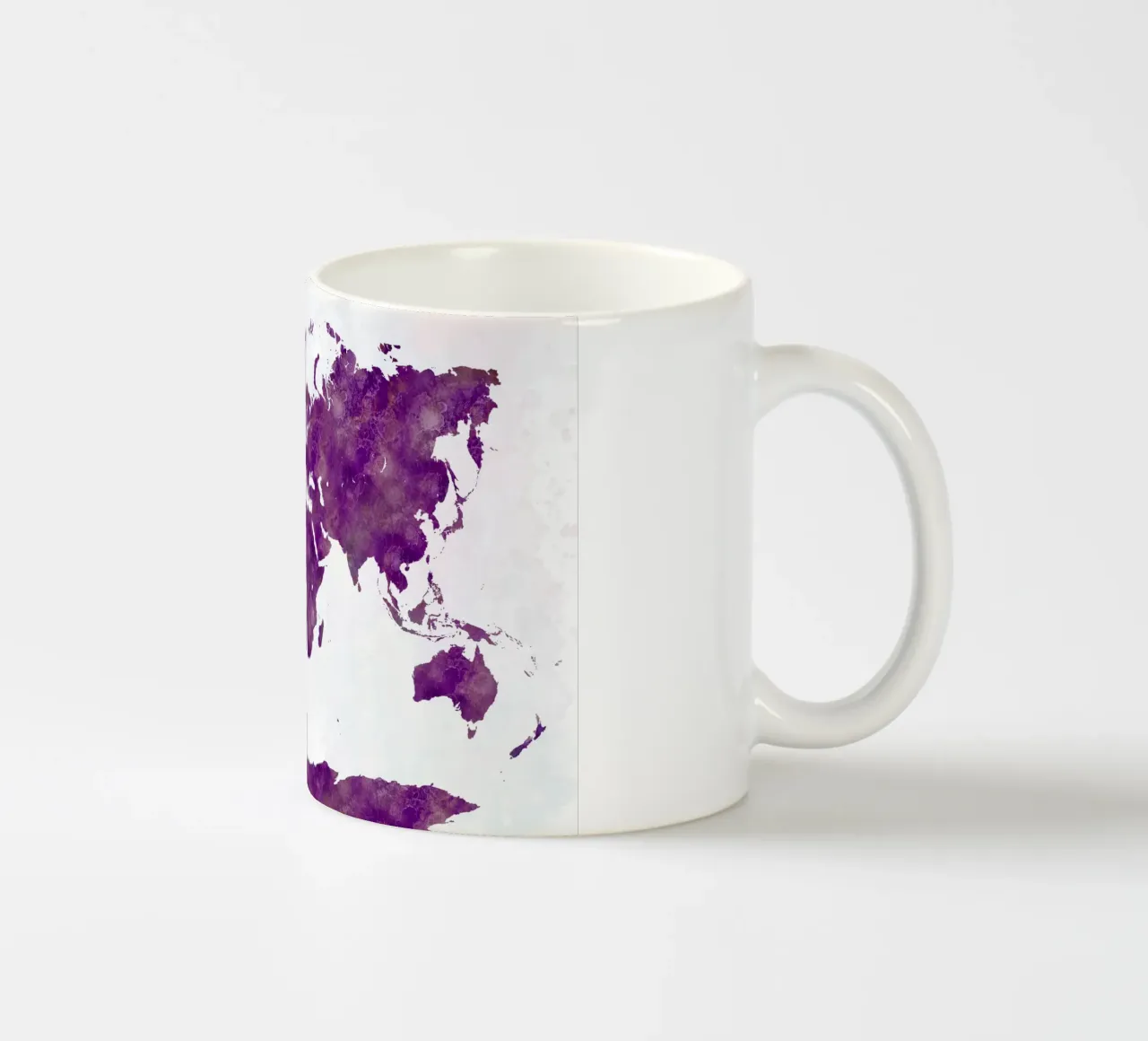 Mappa del mondo ad acquerello tazza in ceramica da 🎁 ARTVI-SHOP