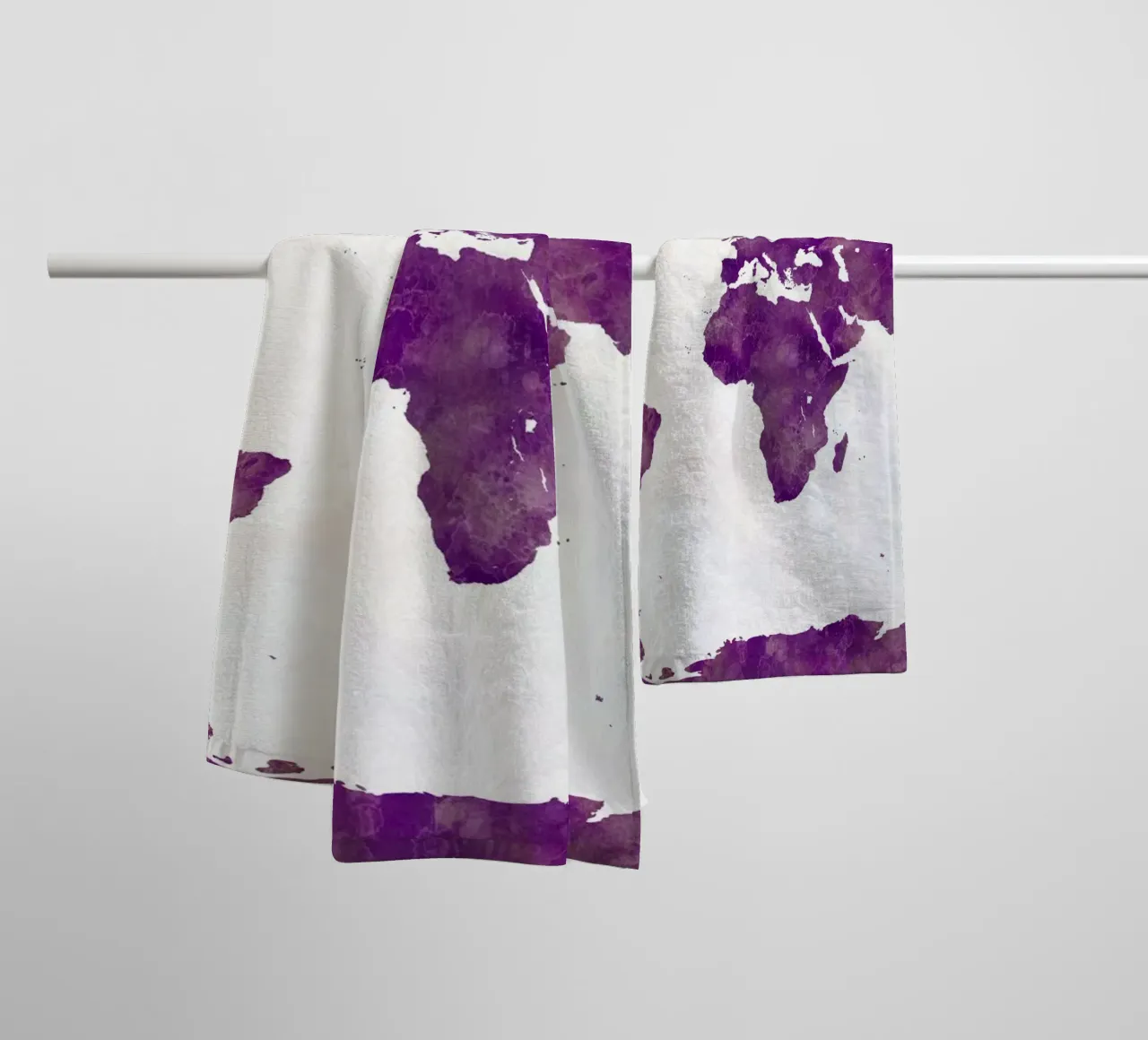 World map in watercolor towel by 🎁 ARTVI-SHOP