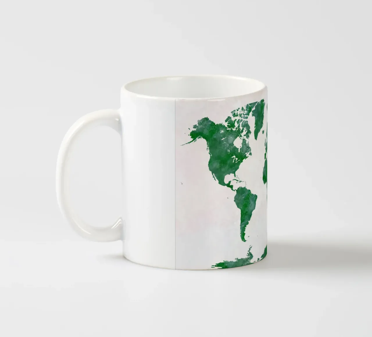 Mappa del mondo ad acquerello tazza in ceramica da 🎁 ARTVI-SHOP