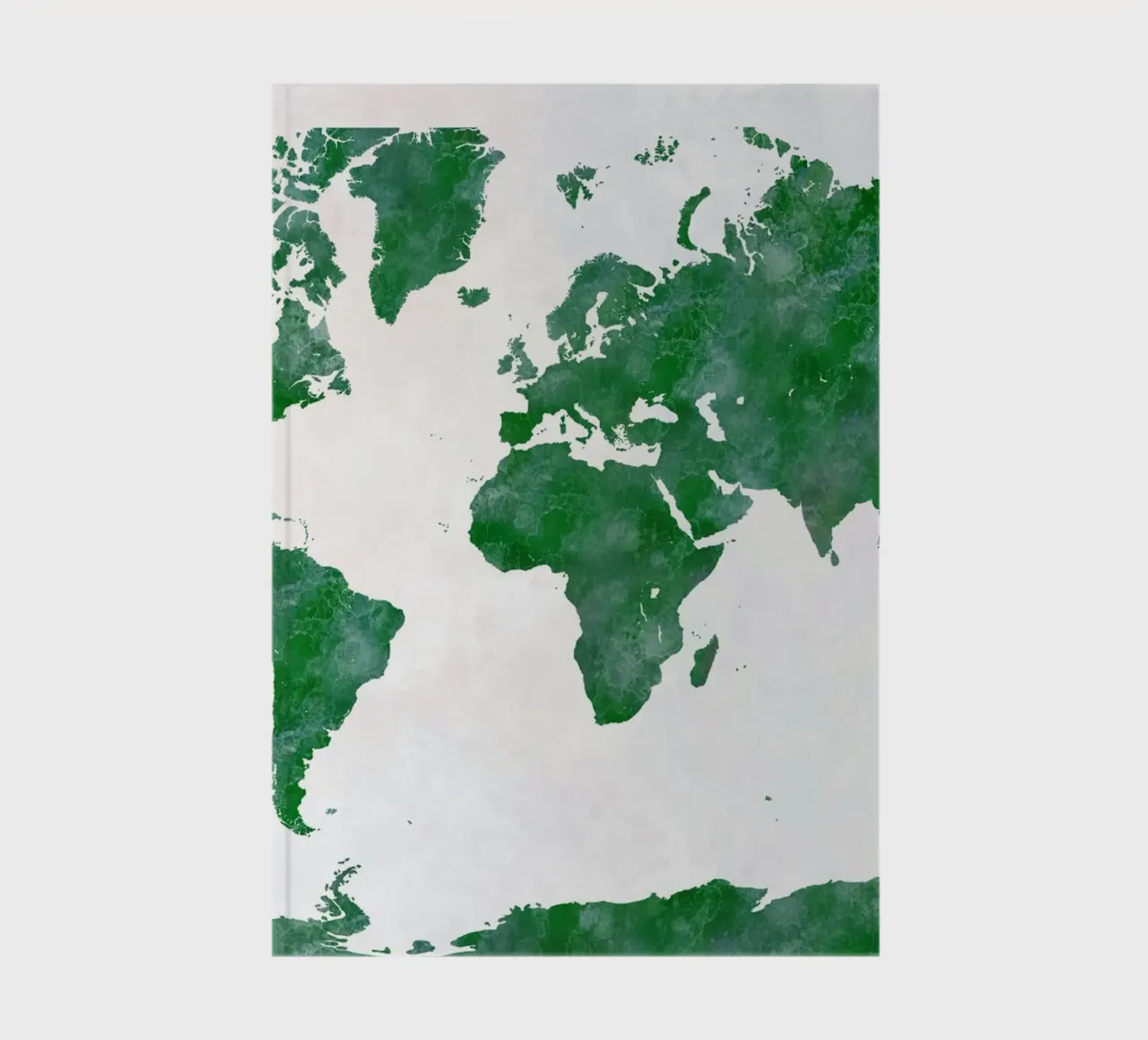 World map in watercolor notebook by 🎁 ARTVI-SHOP