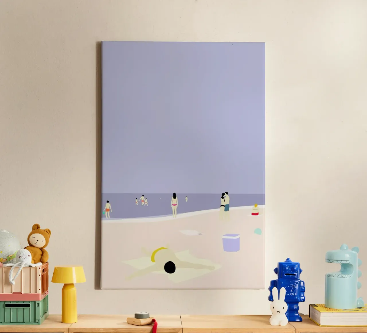 På Stranden canvas by Swen Swensøn