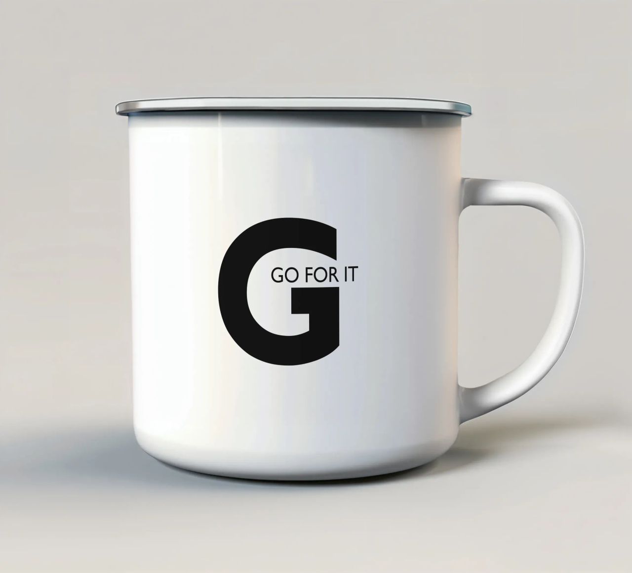 GO FOR IT tazza in smalto da Meridian Design