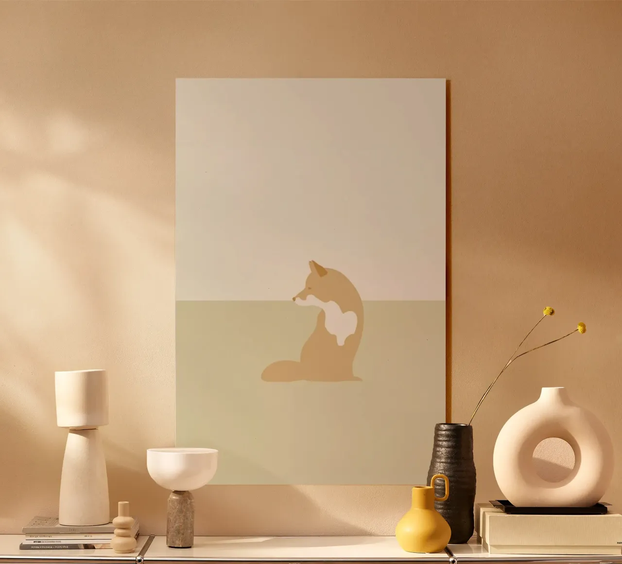 Rød Ræv plexiglass da Swen Swensøn