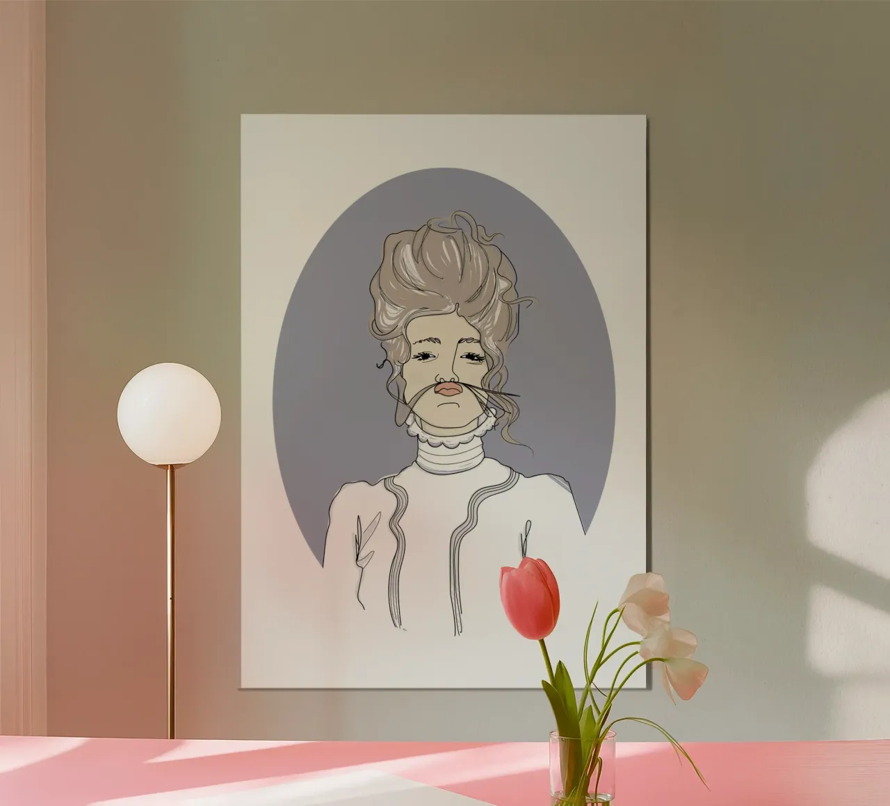Victorian Vivvi poster with plastic frame by Christina Heitmann