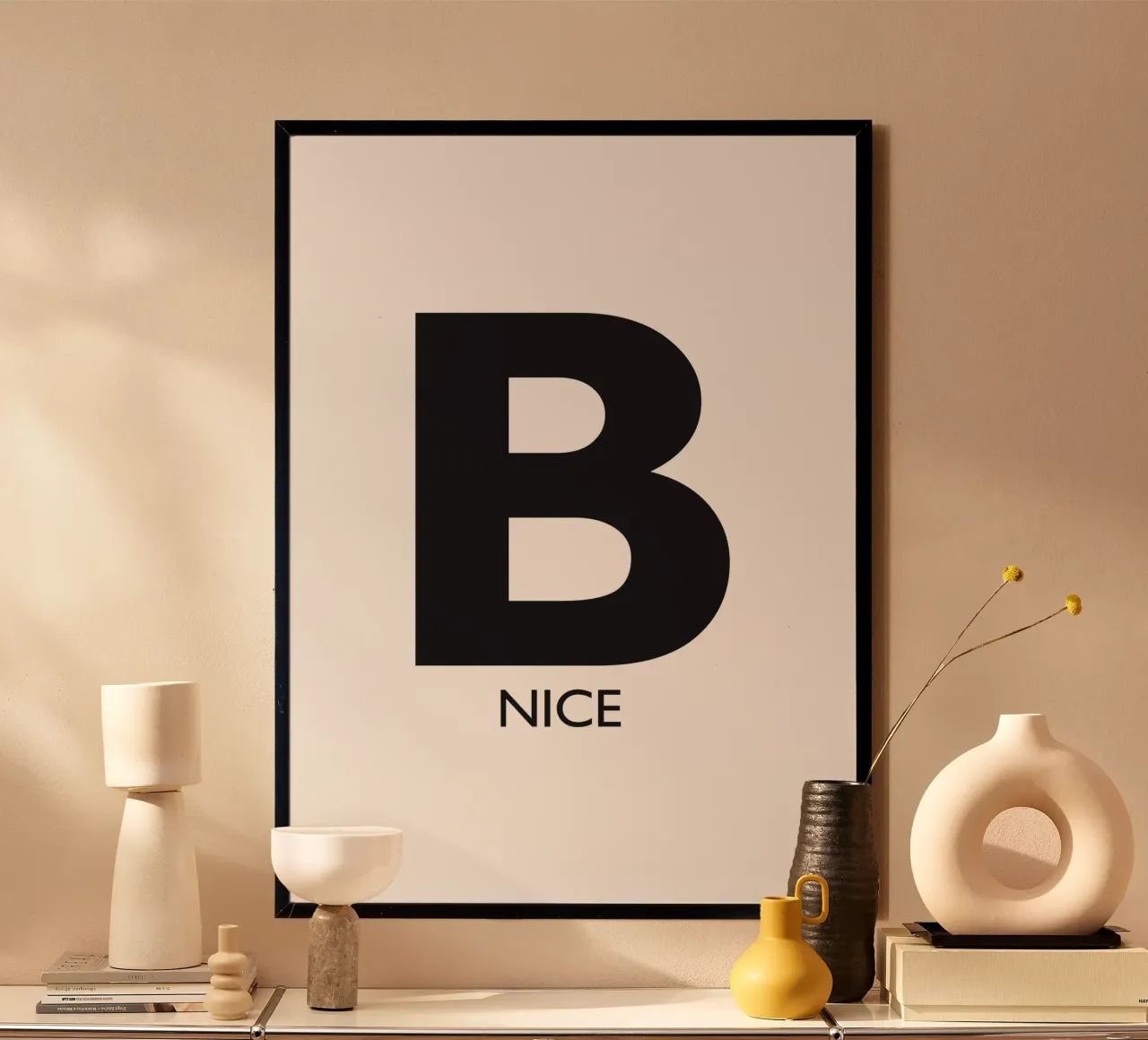 B NICE poster by Meridian Design