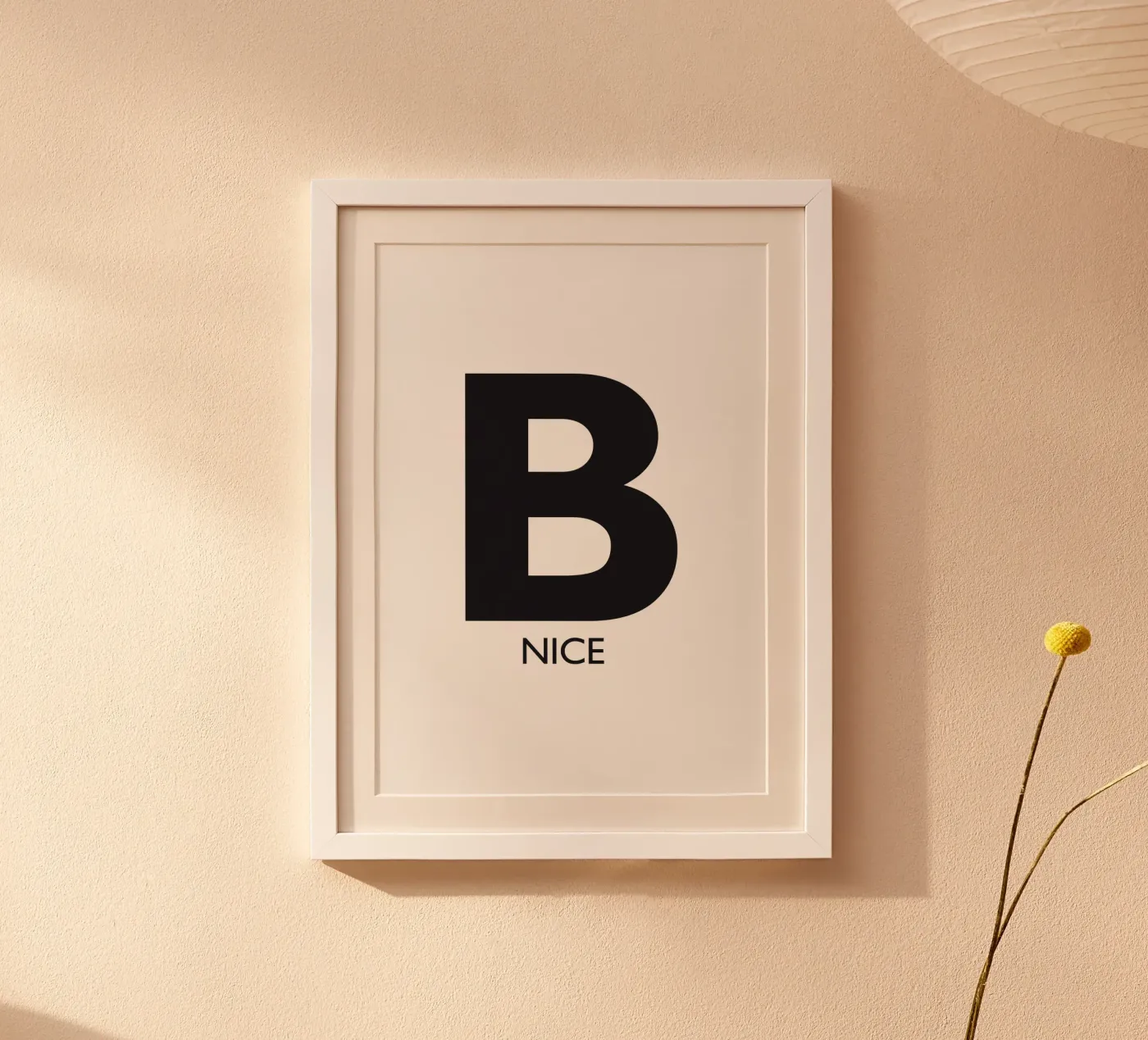 B NICE Poster von Meridian Design