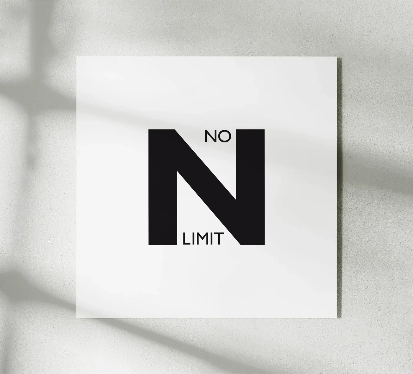 NO LIMIT Acryl-Glas von Meridian Design