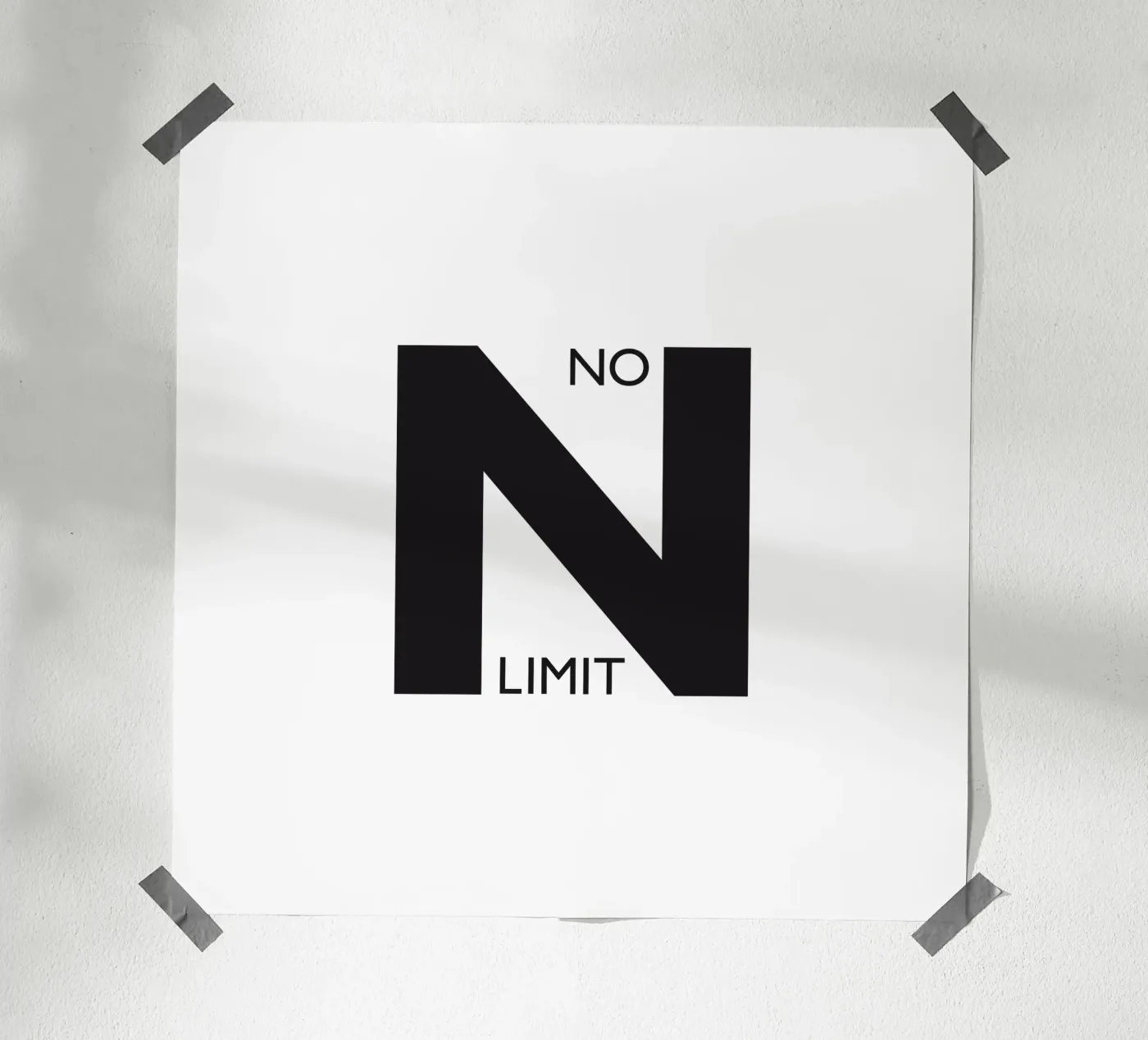 NO LIMIT poster by Meridian Design