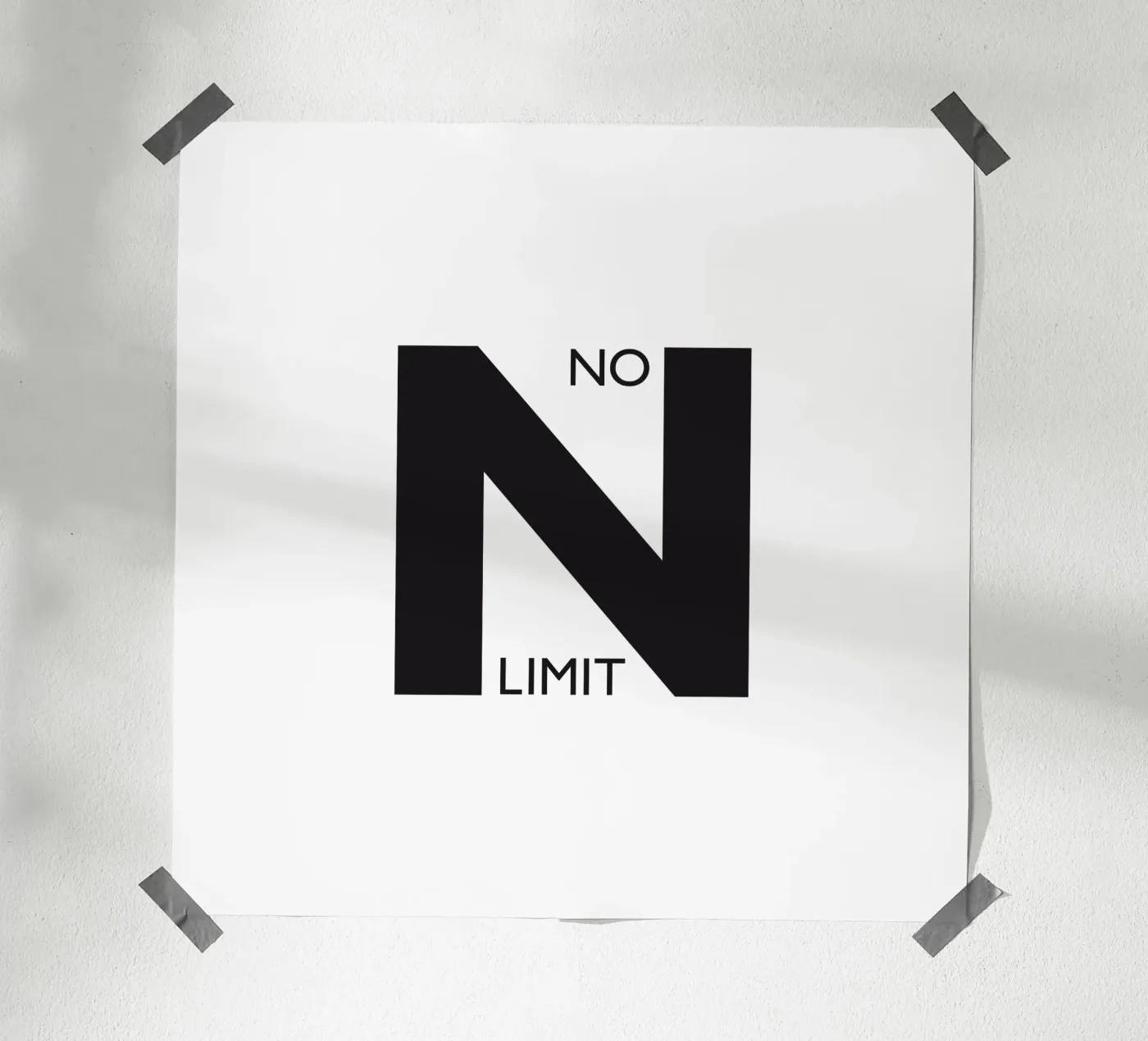 NO LIMIT poster van Meridian Design