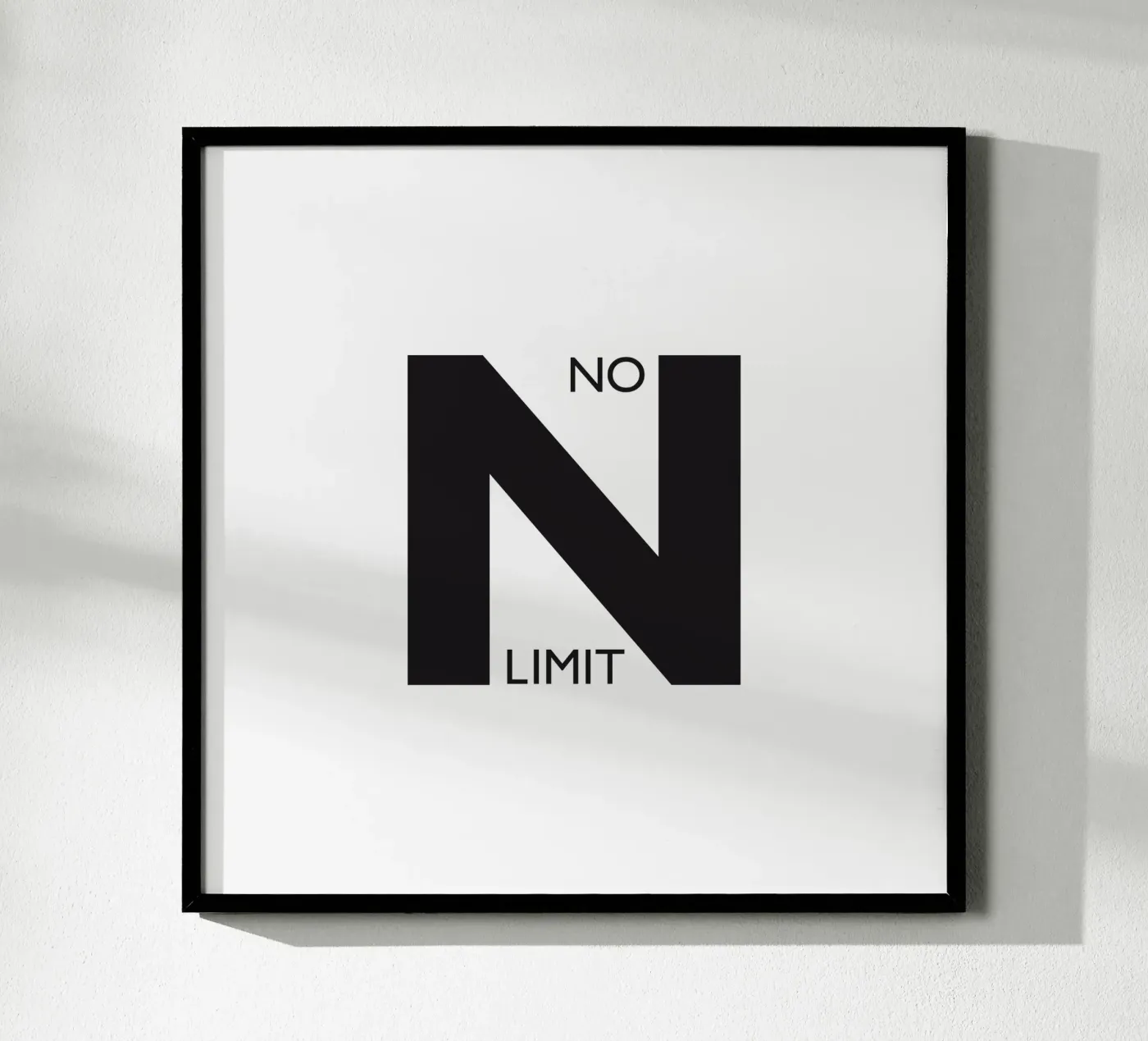 NO LIMIT poster van Meridian Design