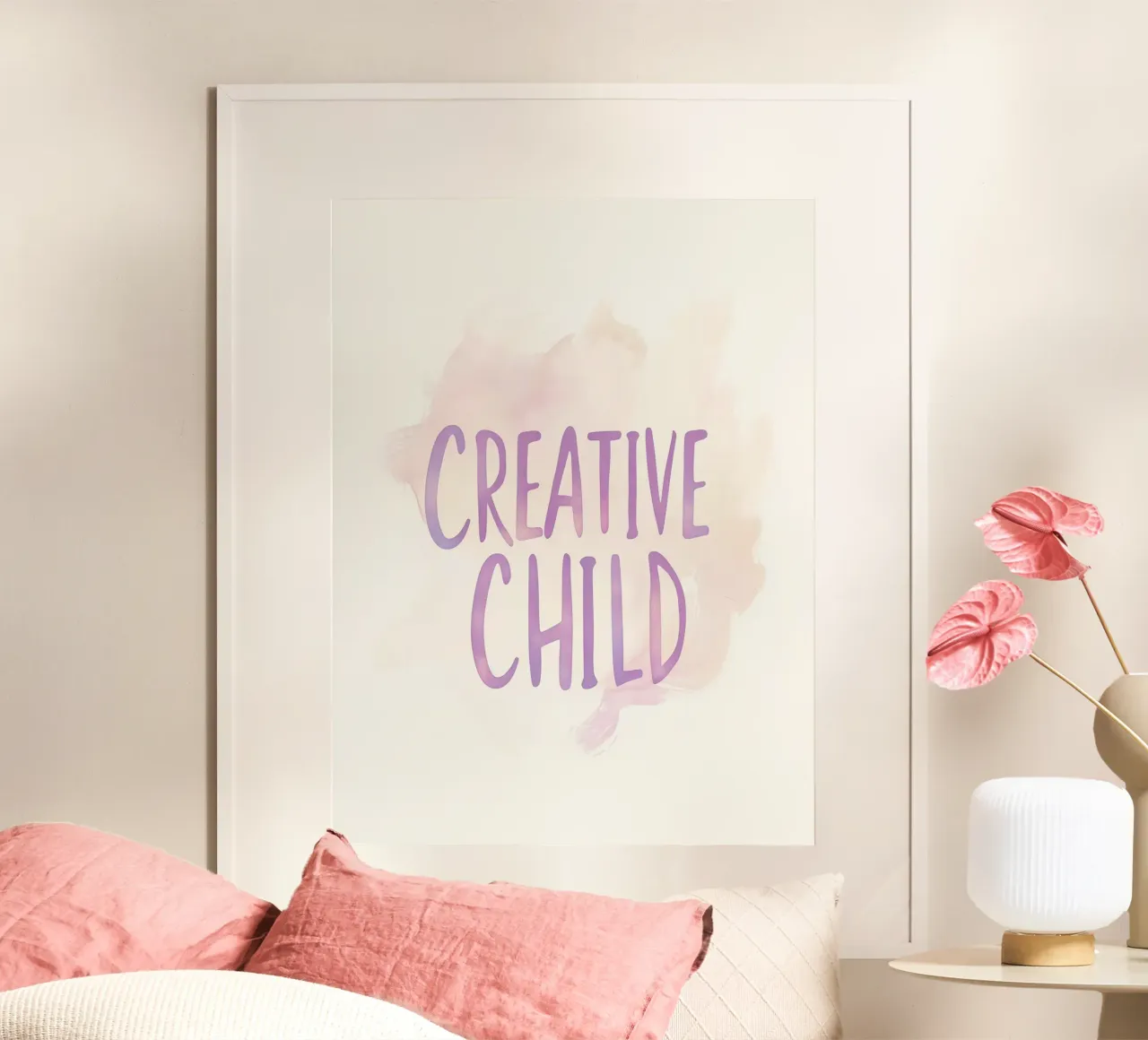 Creative Child poster con telaio in legno da treechild
