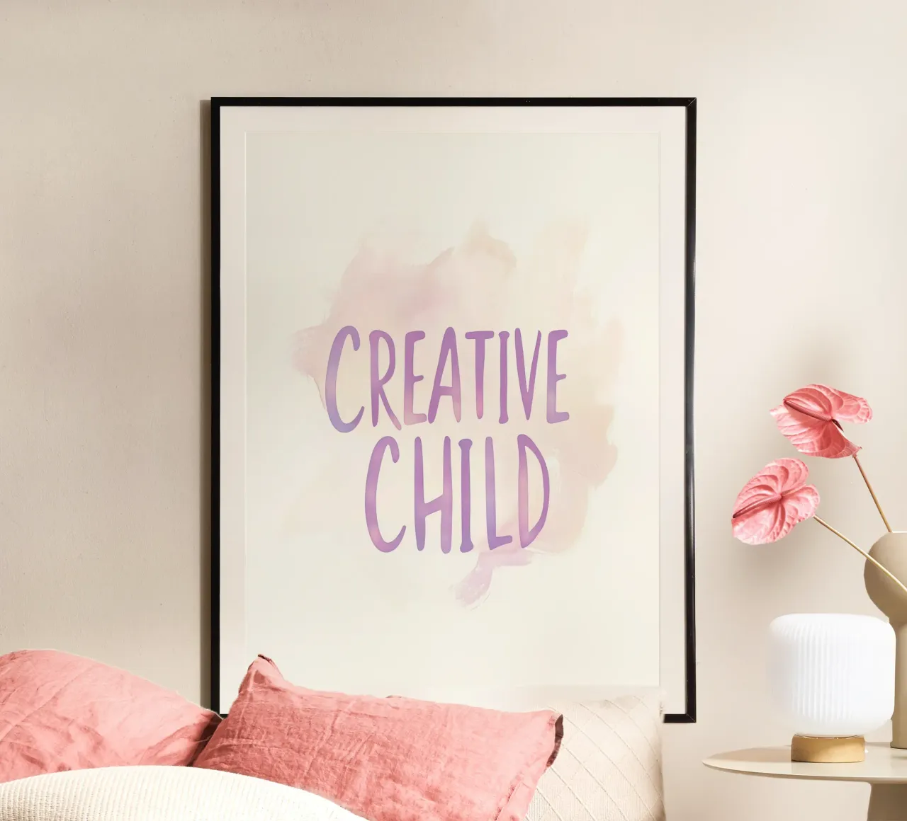 Creative Child poster con telaio in legno da treechild