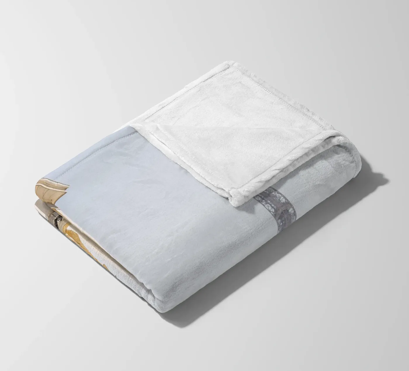 Golde Eiffel Tower fleecedeken van patiphotography