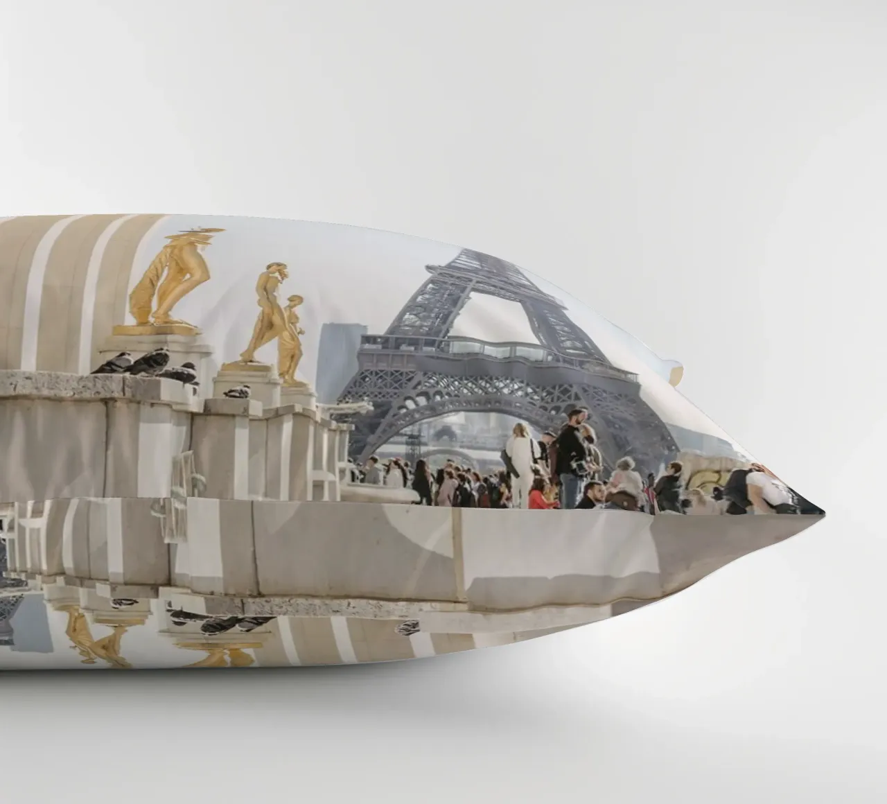 Golde Eiffel Tower cuscino da patiphotography