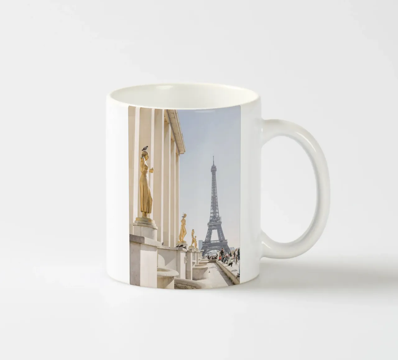 Golde Eiffel Tower Keramik Tasse von patiphotography