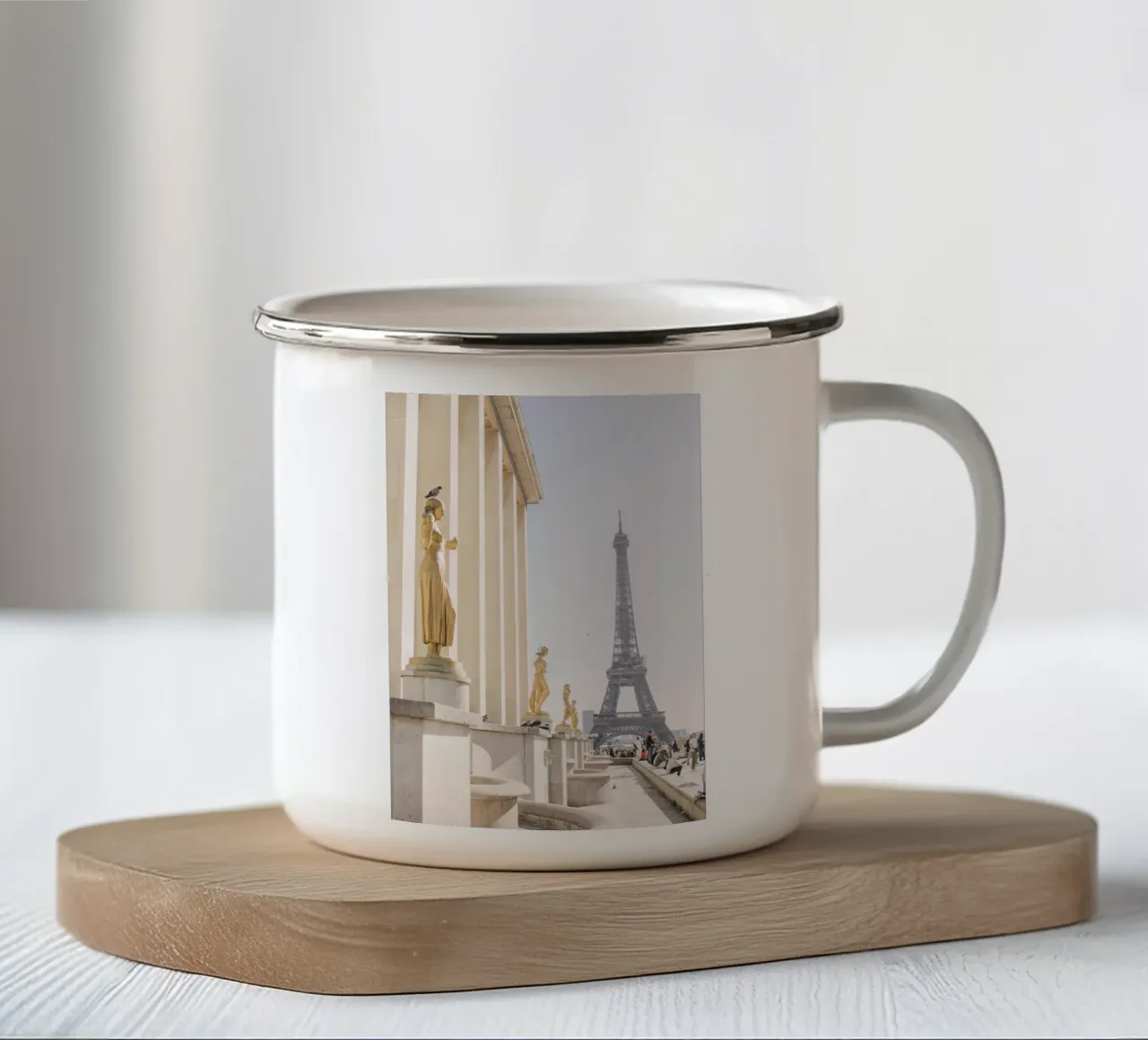 Golde Eiffel Tower mug en émail de patiphotography