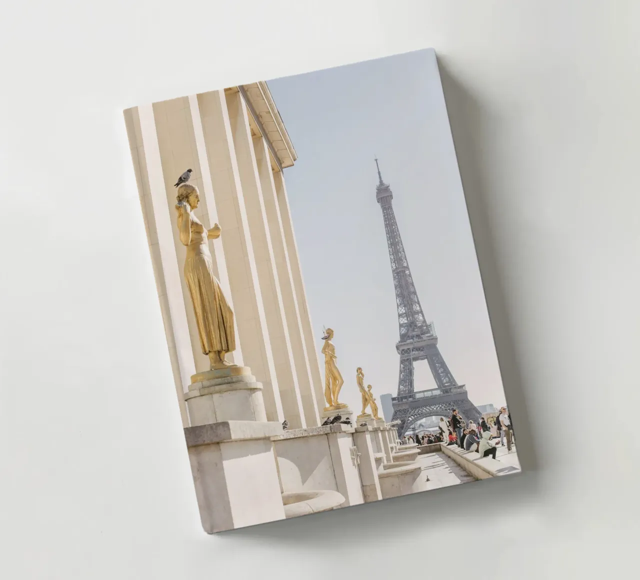 Golde Eiffel Tower notebook by patiphotography