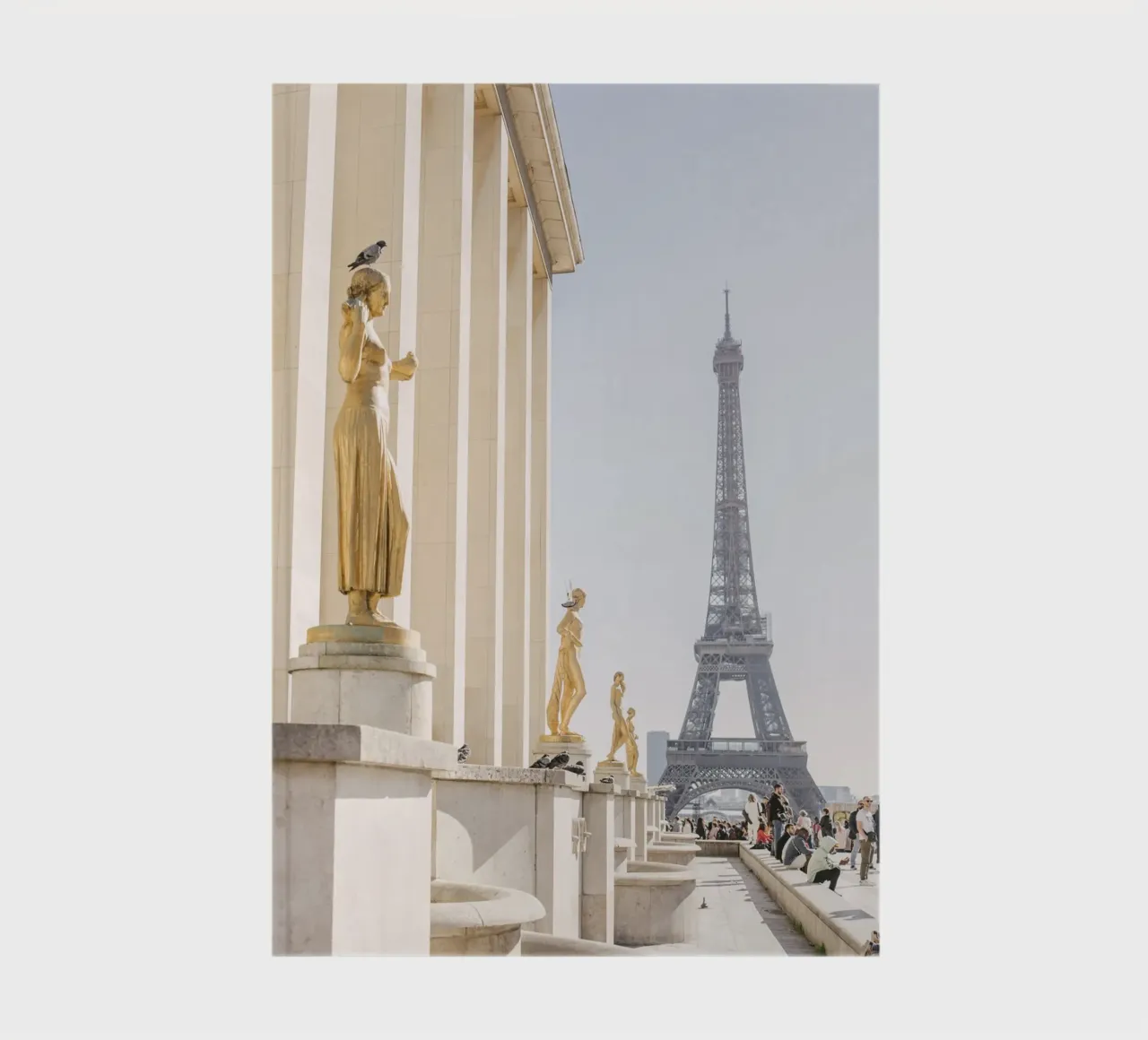 Golde Eiffel Tower notebook by patiphotography