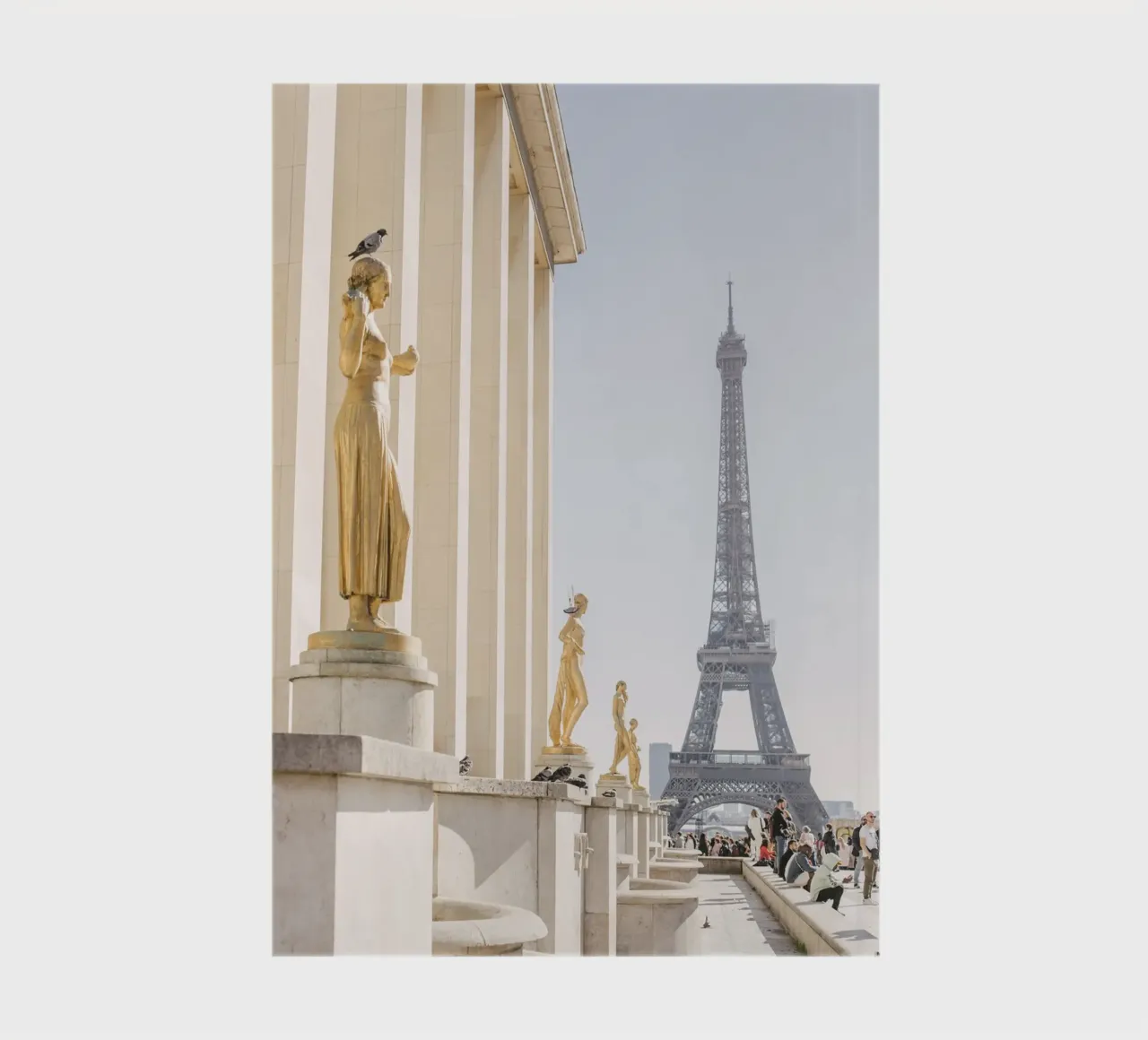 Golde Eiffel Tower notebook by patiphotography