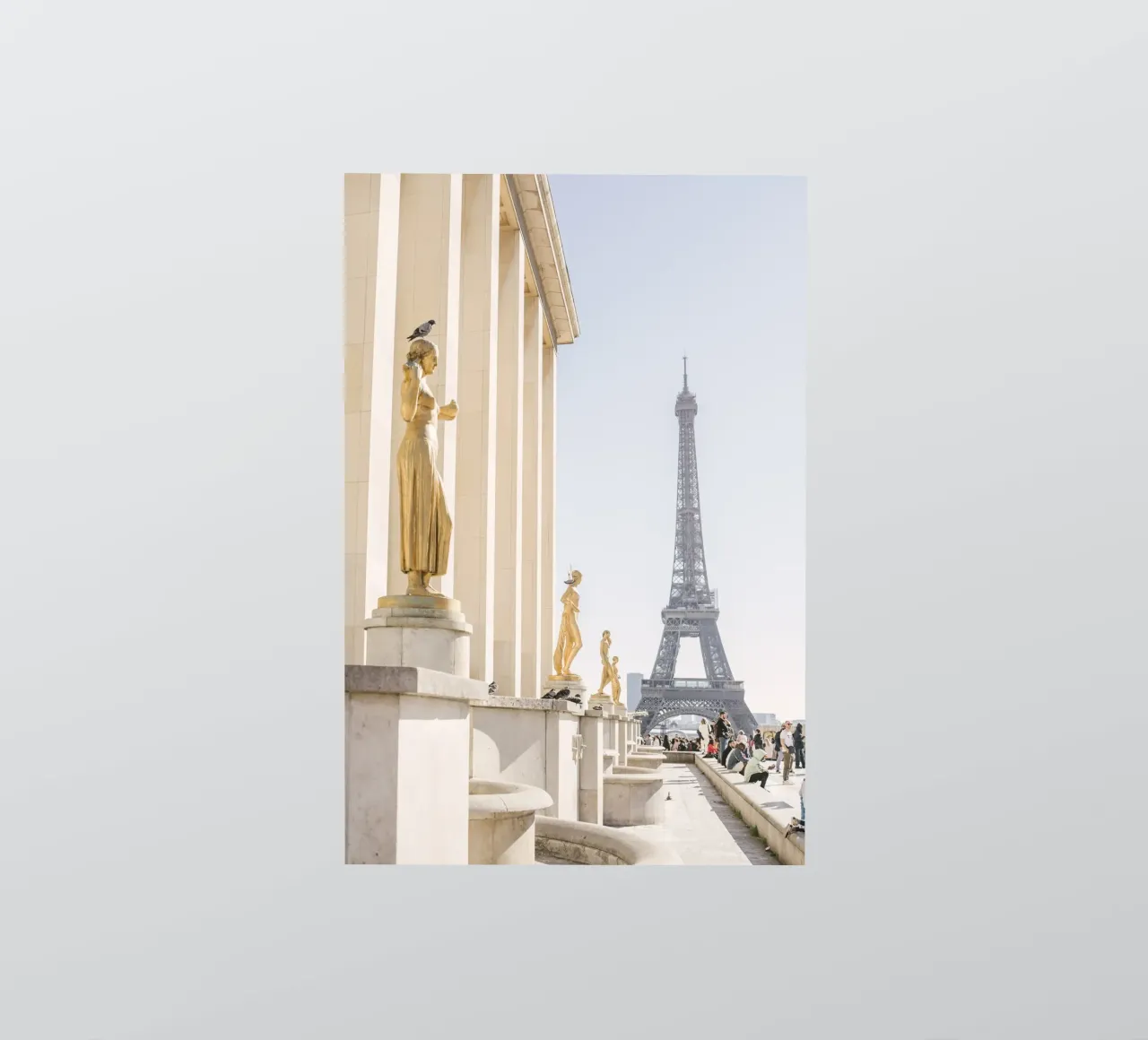 Golde Eiffel Tower adesivo da patiphotography