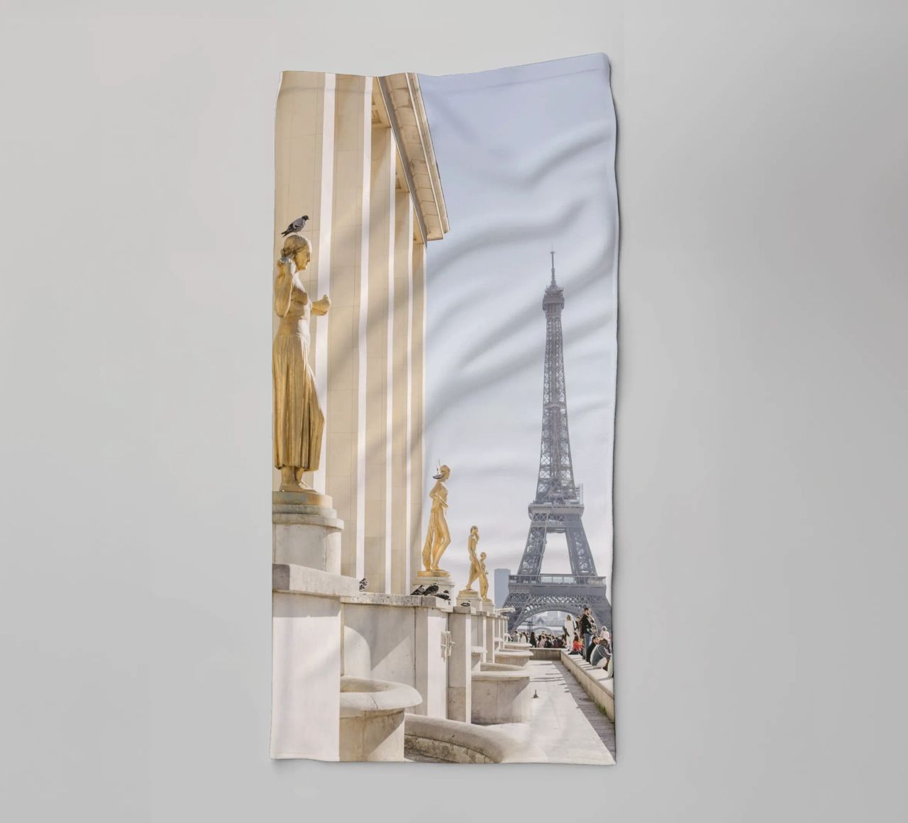 Golde Eiffel Tower asciugamano da bagno da patiphotography