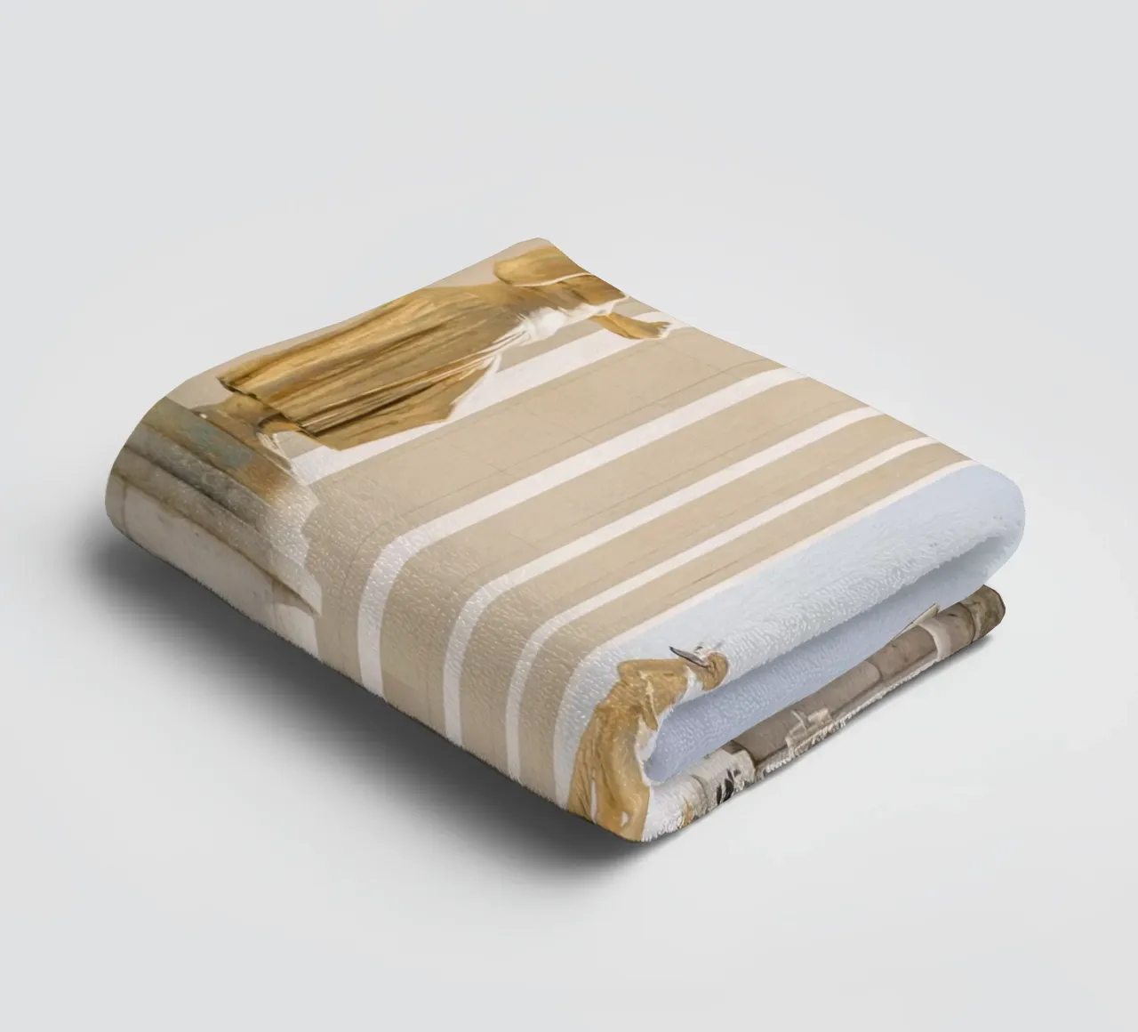 Golde Eiffel Tower towel by patiphotography