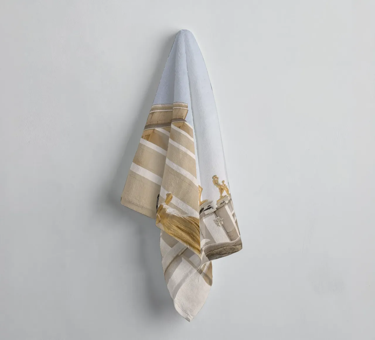 Golde Eiffel Tower towel by patiphotography