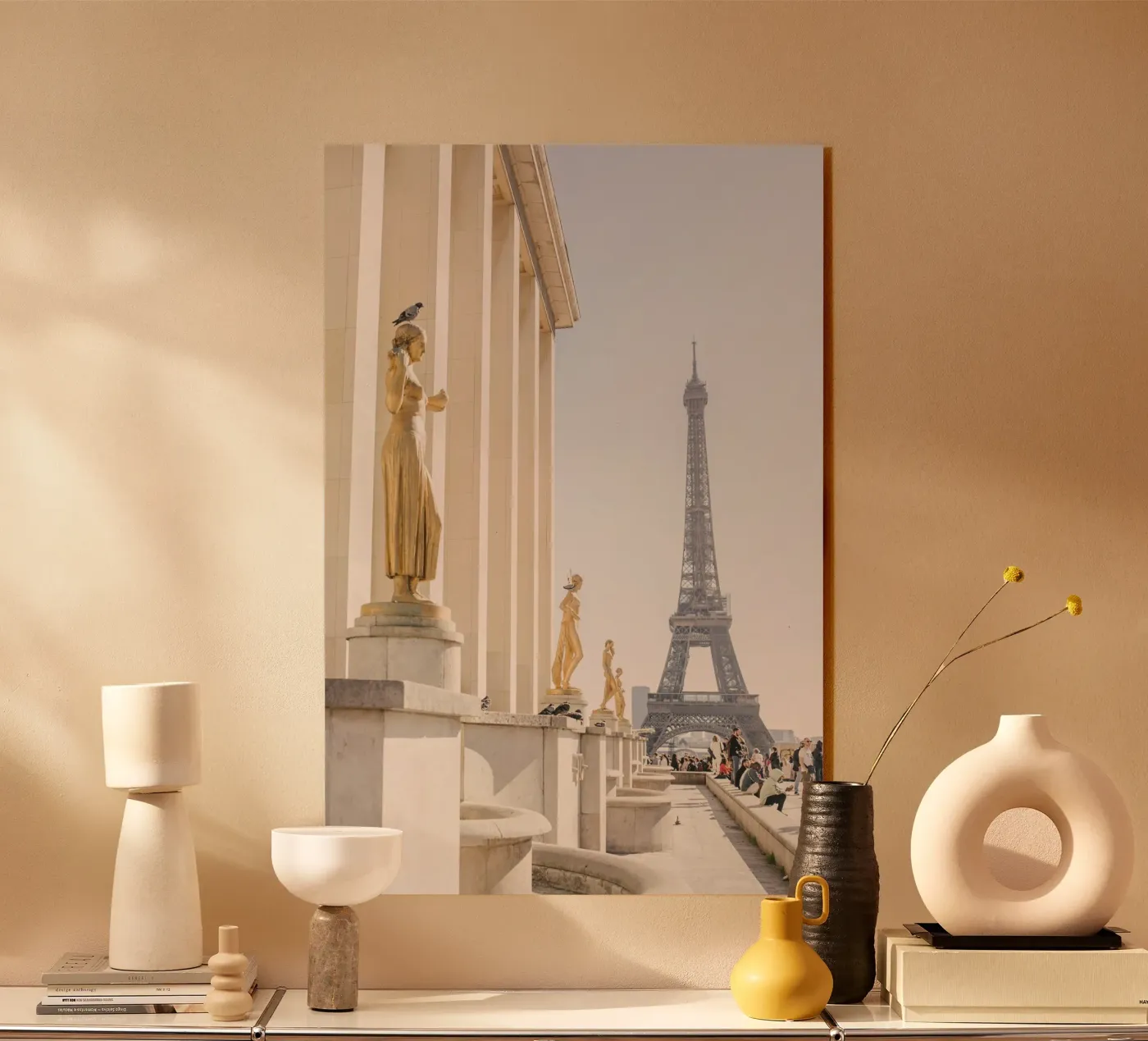 Golde Eiffel Tower Acryl-Glas von patiphotography