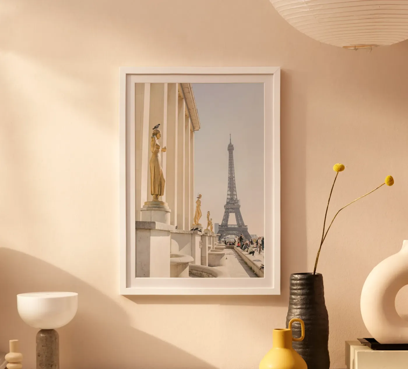 Golde Eiffel Tower Poster von patiphotography