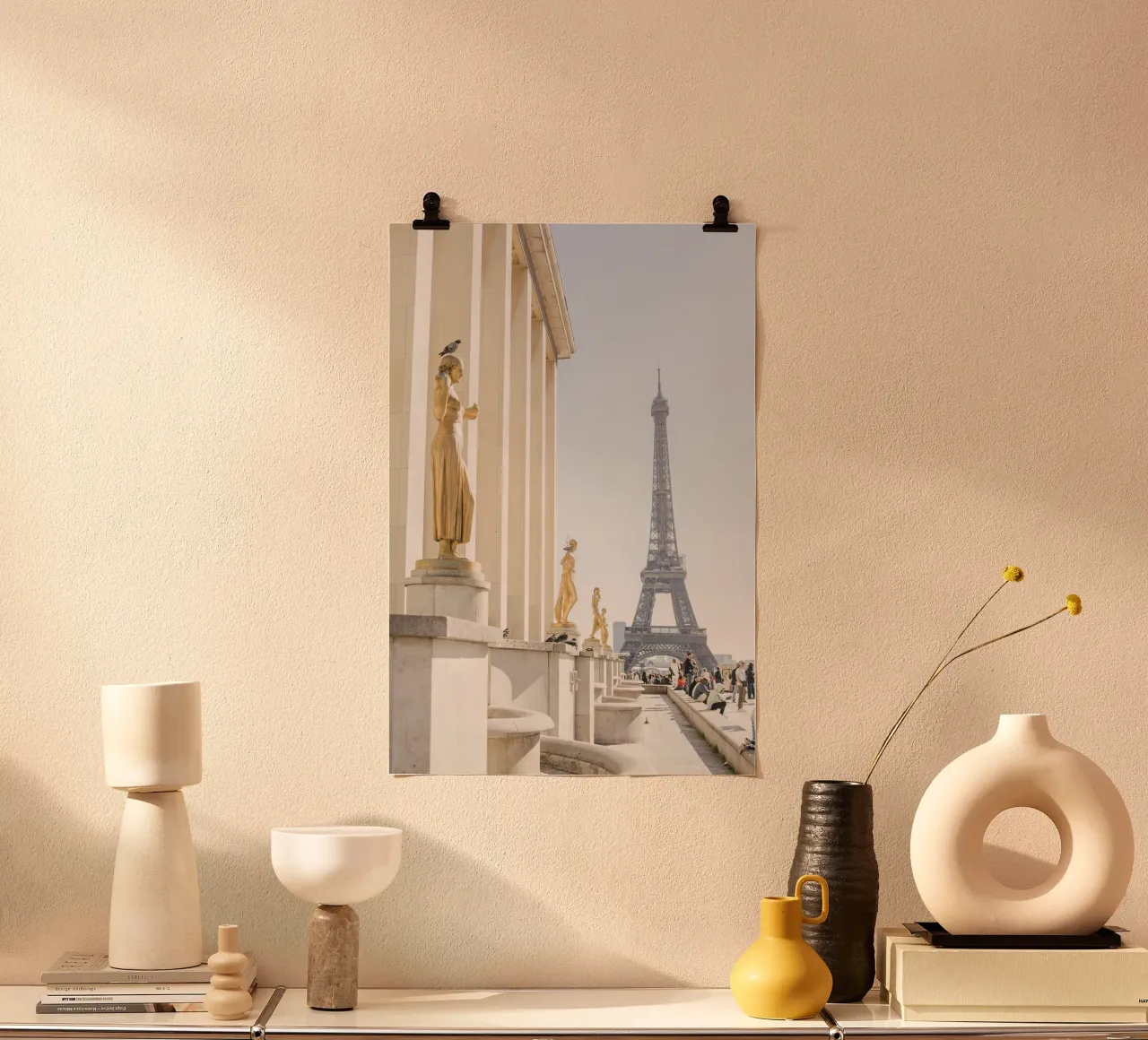 Golde Eiffel Tower carta hahnemühle da patiphotography