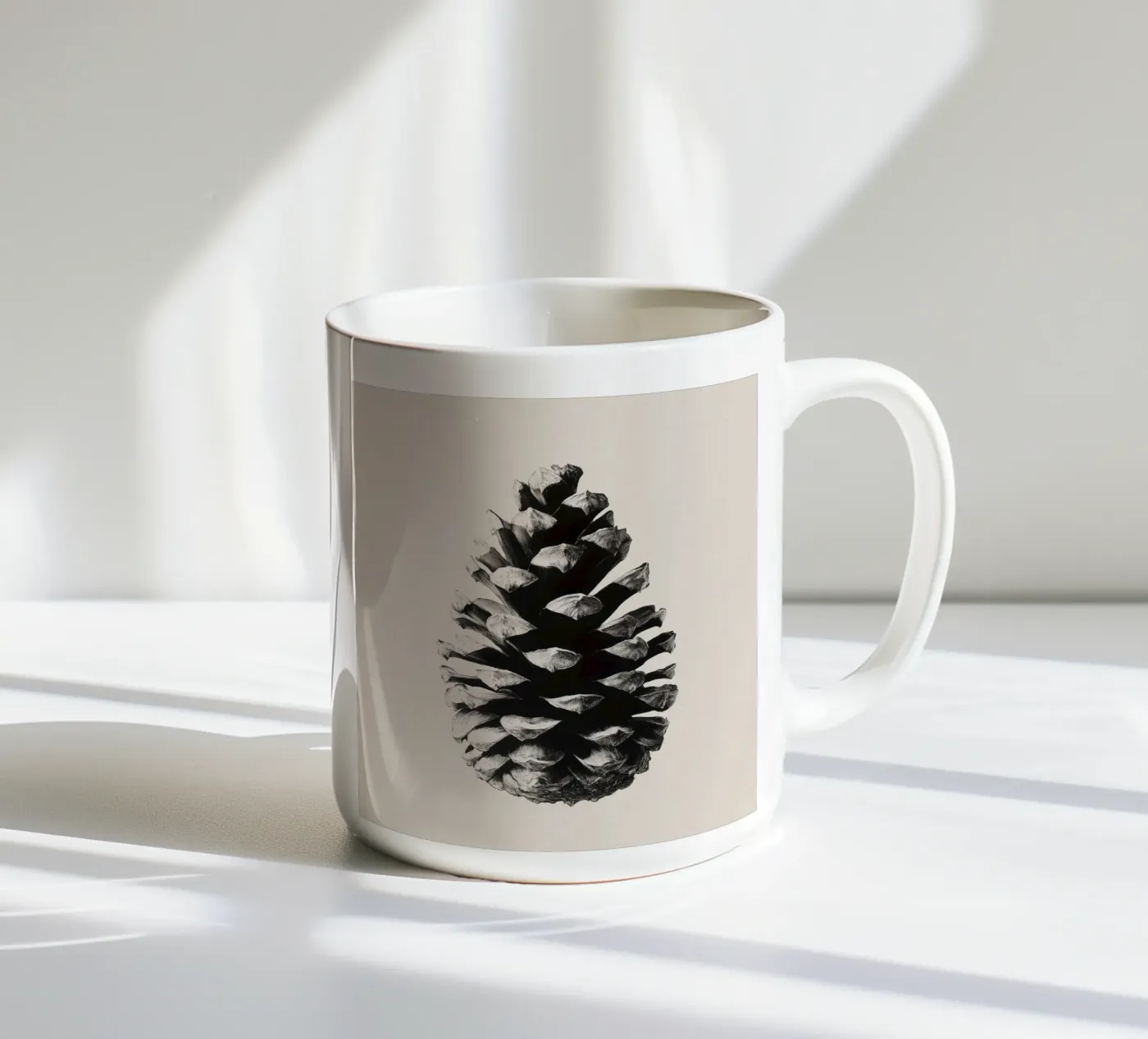 Pine Cone ceramic mug by treechild
