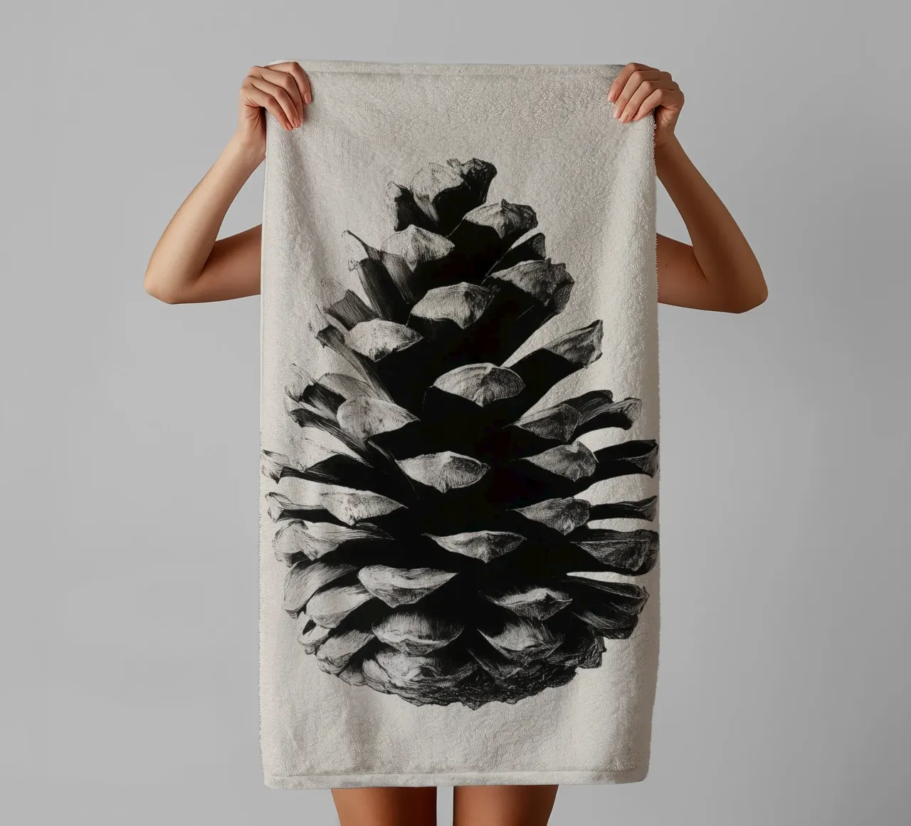 Pine Cone badhanddoek van treechild