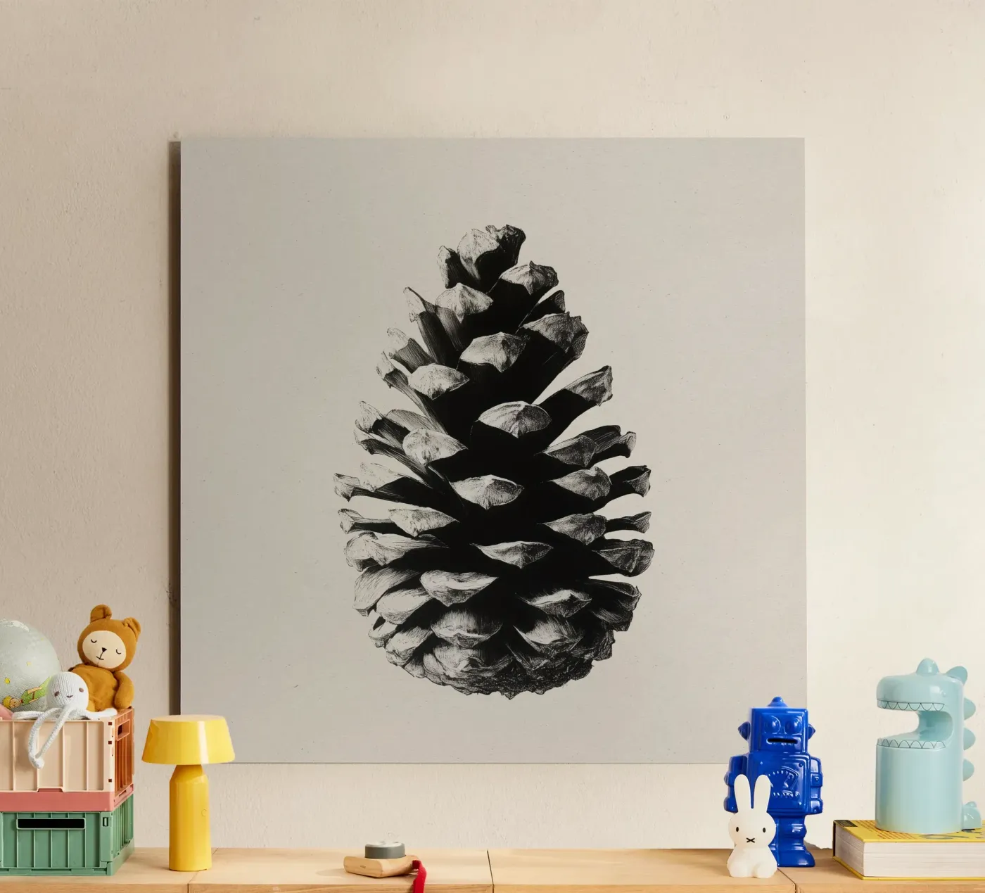 Pine Cone alluminio dibond da treechild