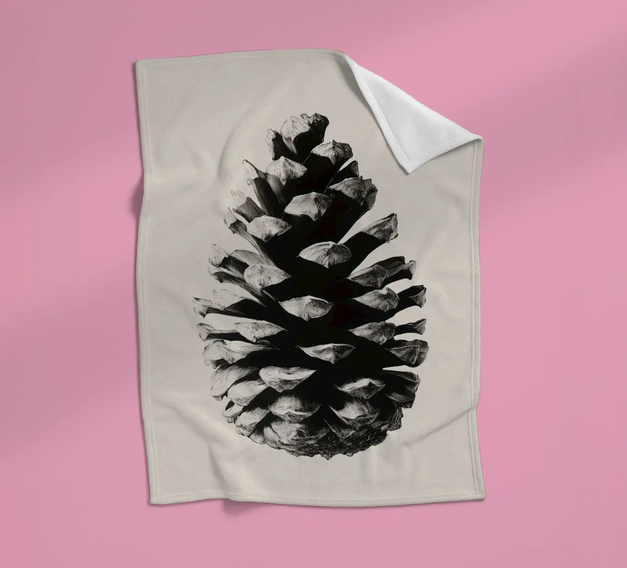 Pine Cone coperta in pile da treechild