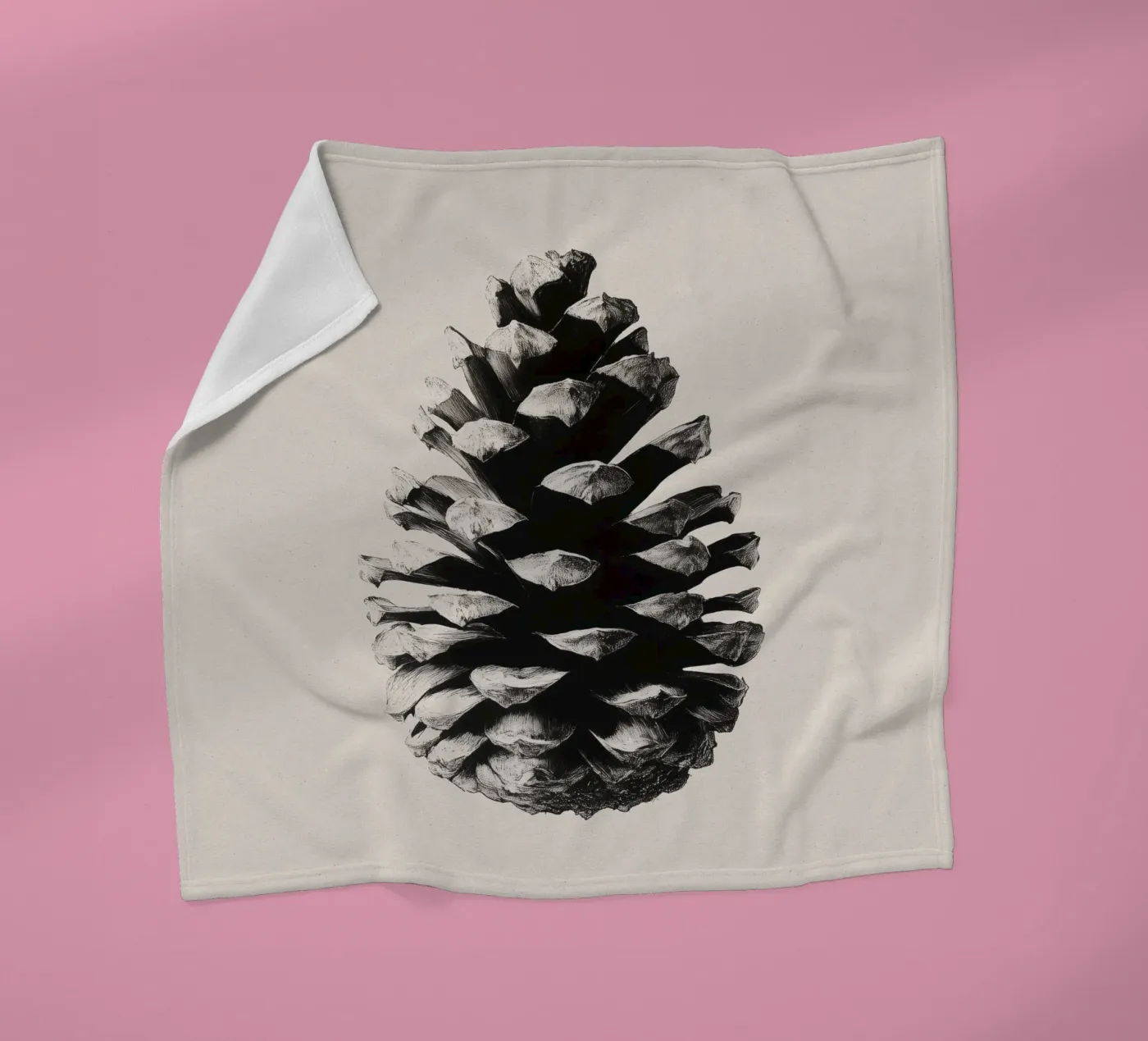 Pine Cone coperta in pile da treechild