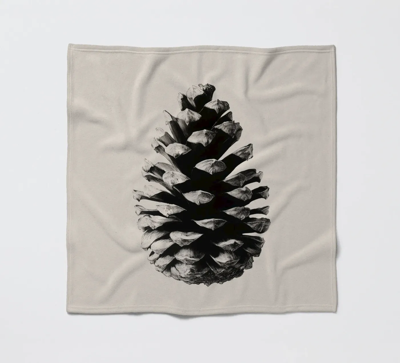 Pine Cone coperta in pile da treechild