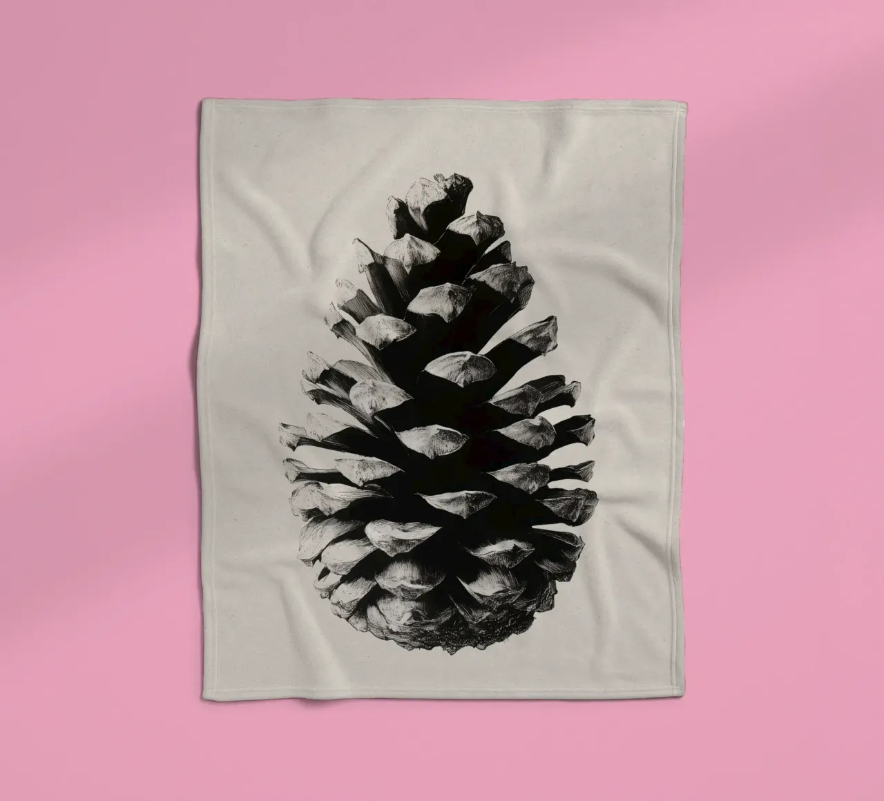 Pine Cone coperta in pile da treechild