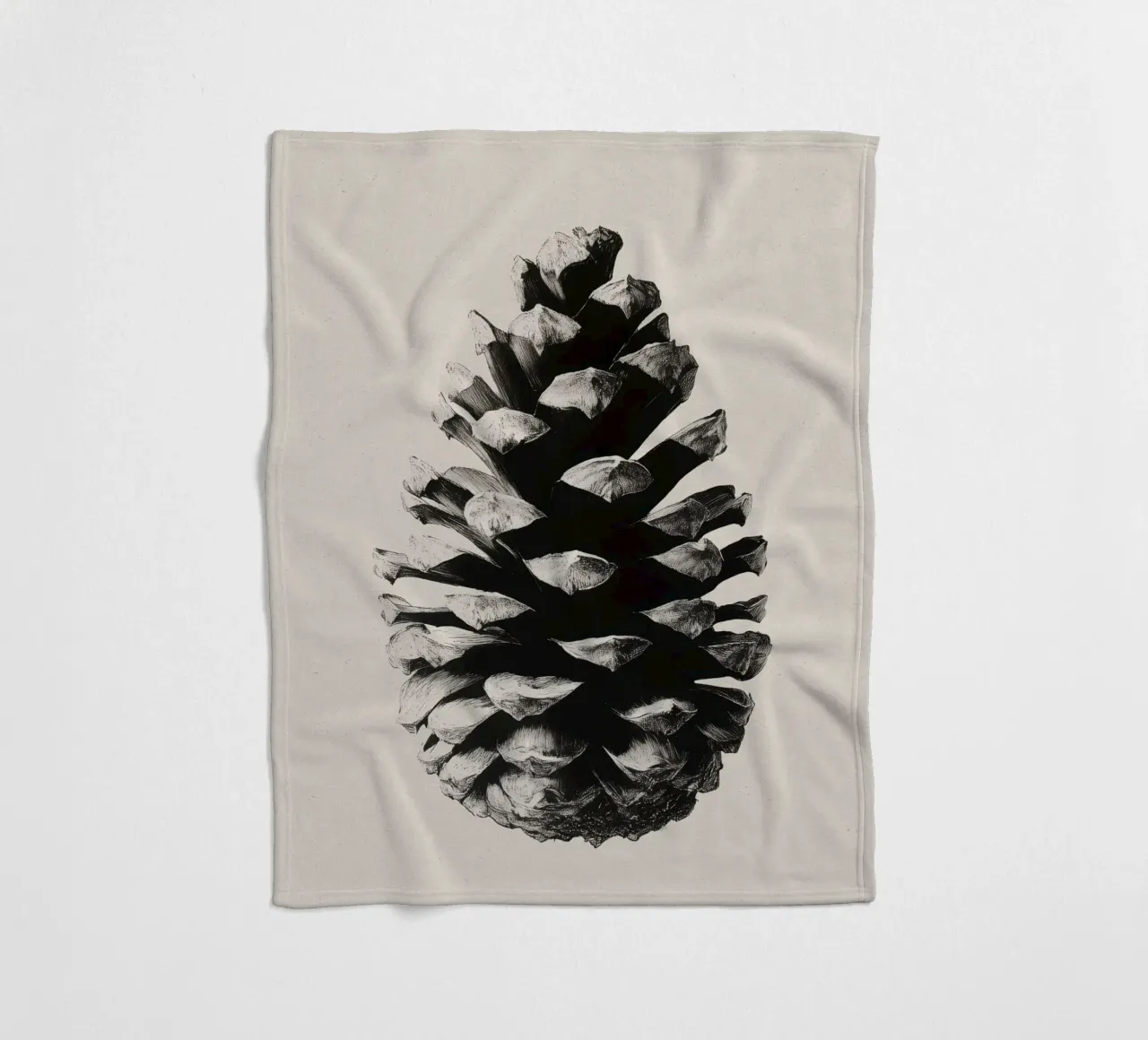 Pine Cone coperta in pile da treechild