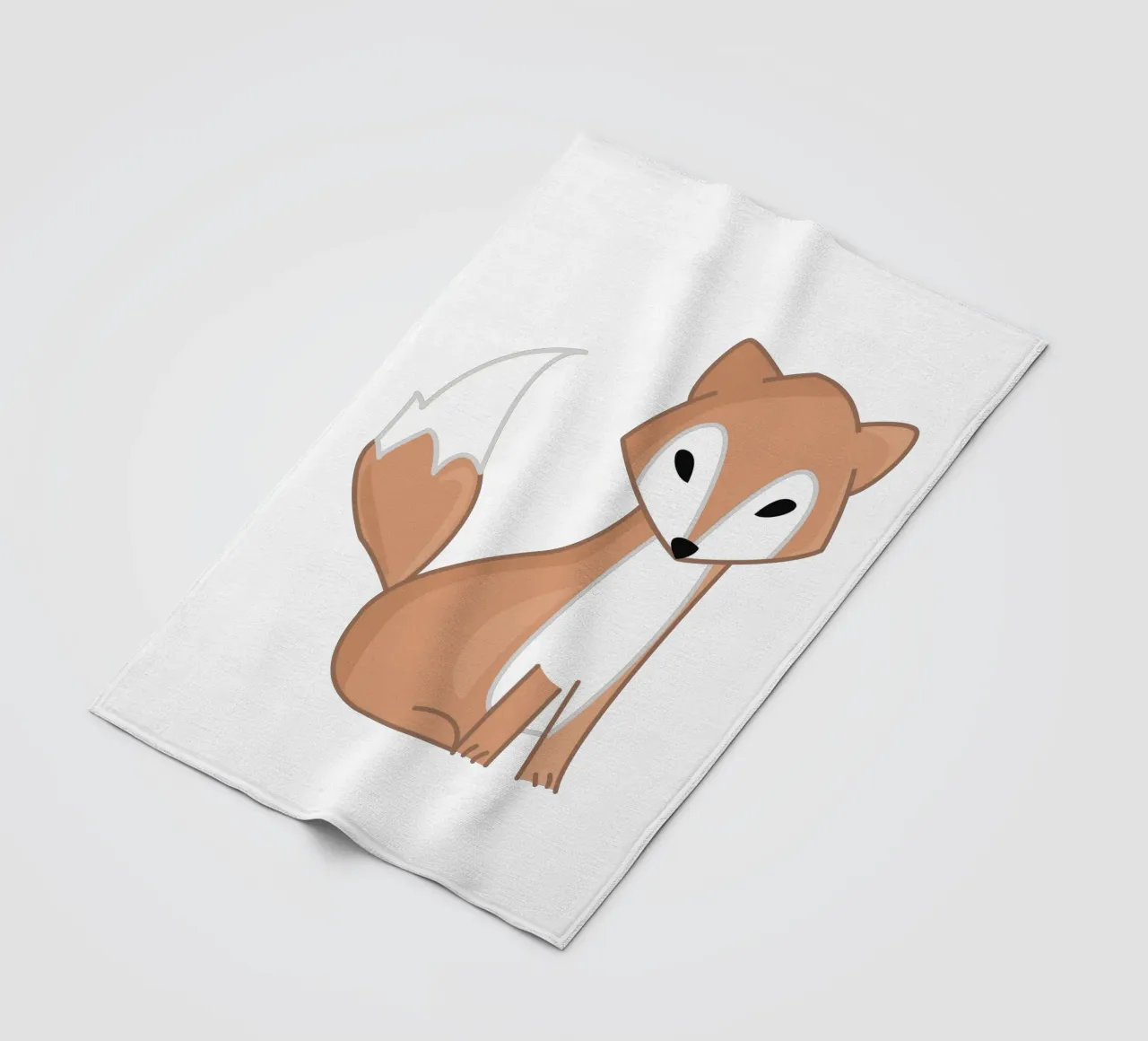 Cute Fox Illustration plaid polaire de IndigoBird