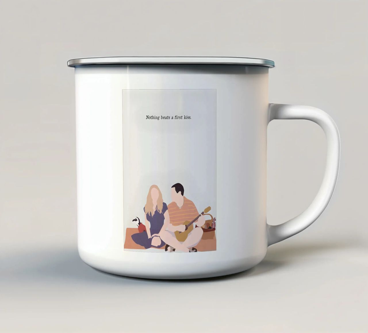 50 First Dates Movie tazza in smalto da TheArtstudio