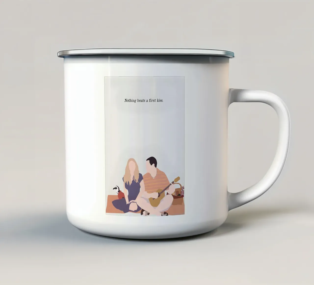 50 First Dates Movie mug en émail de TheArtstudio