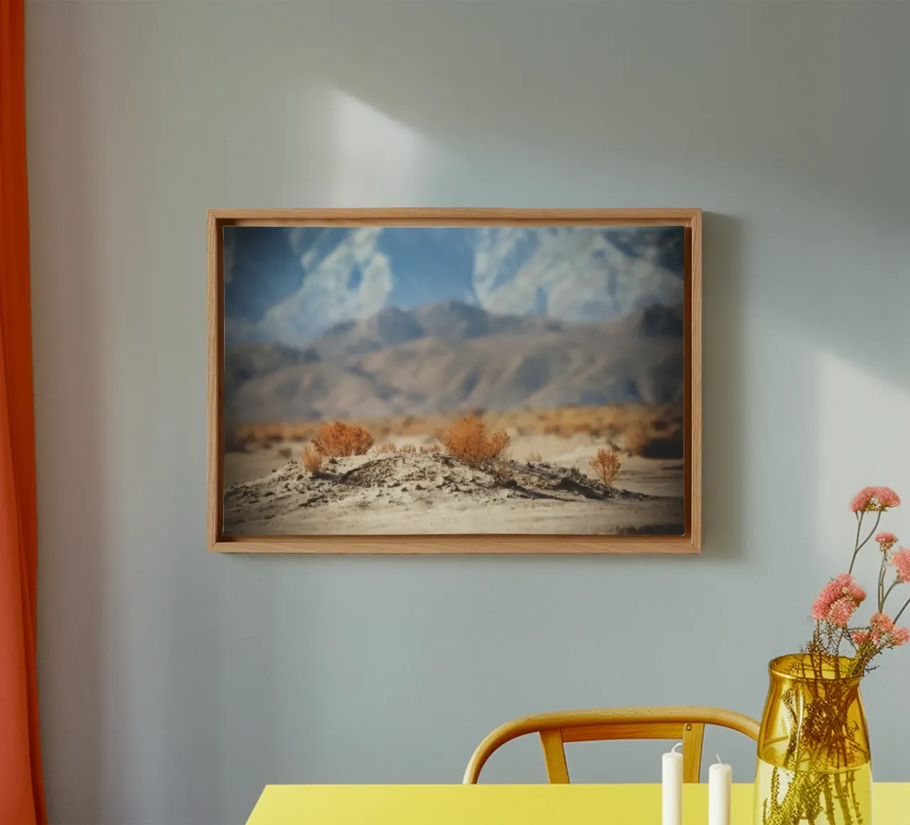 Apfeltal Wüste Leinwand mit Schattenfugenrahmen von Dave Hare Photography