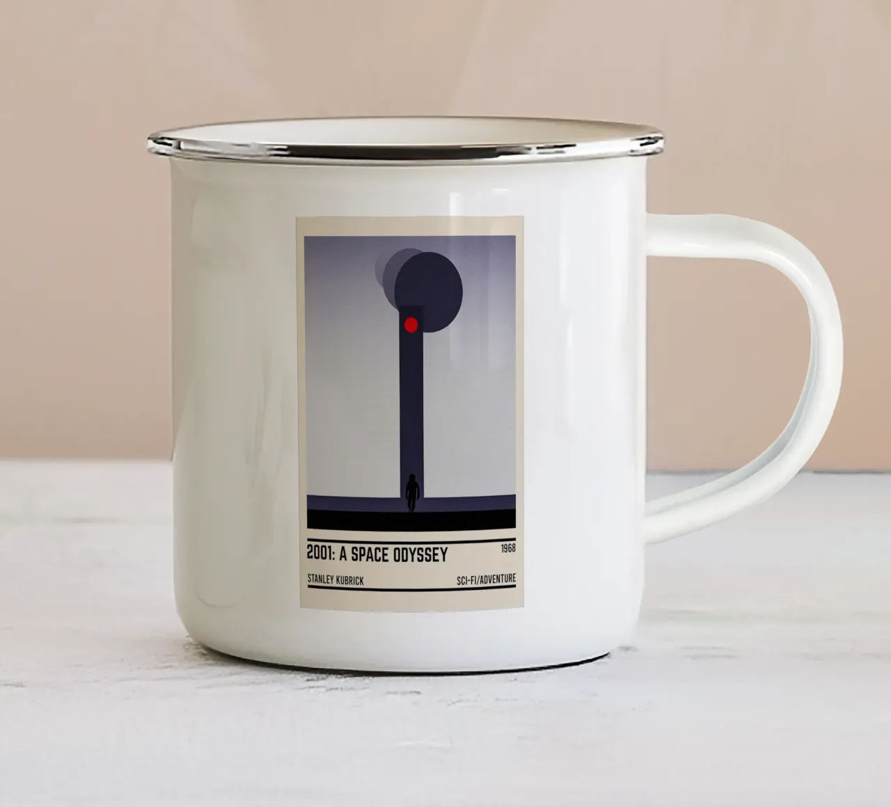 2001 A Space Odyssey tazza in smalto da TheArtstudio