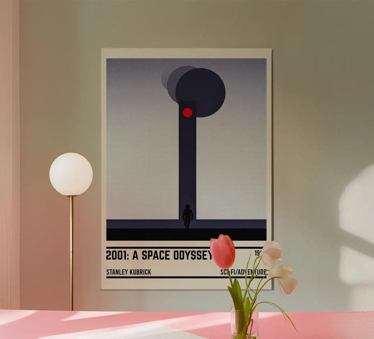 2001 A Space Odyssey poster con telaio in alluminio da TheArtstudio