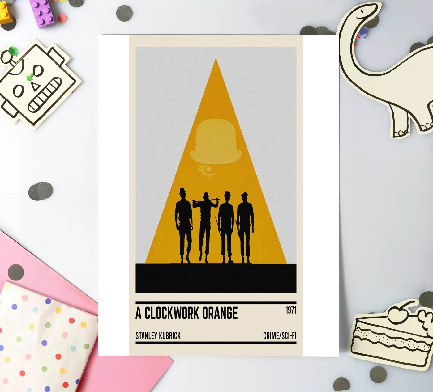 A Clockwork Orange foglio adesivo da TheArtstudio