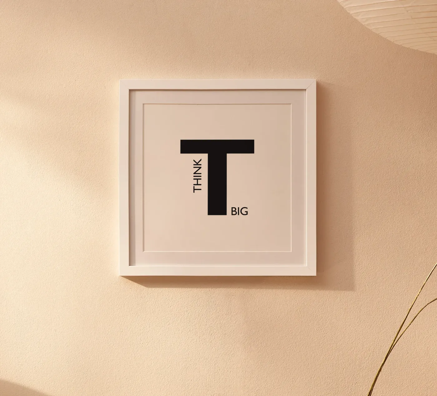 THINK BIG poster van Meridian Design