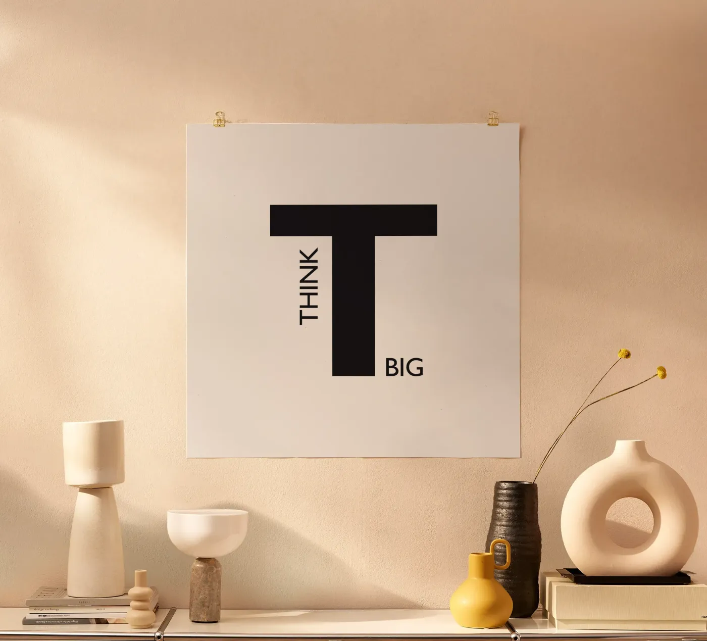 THINK BIG poster van Meridian Design