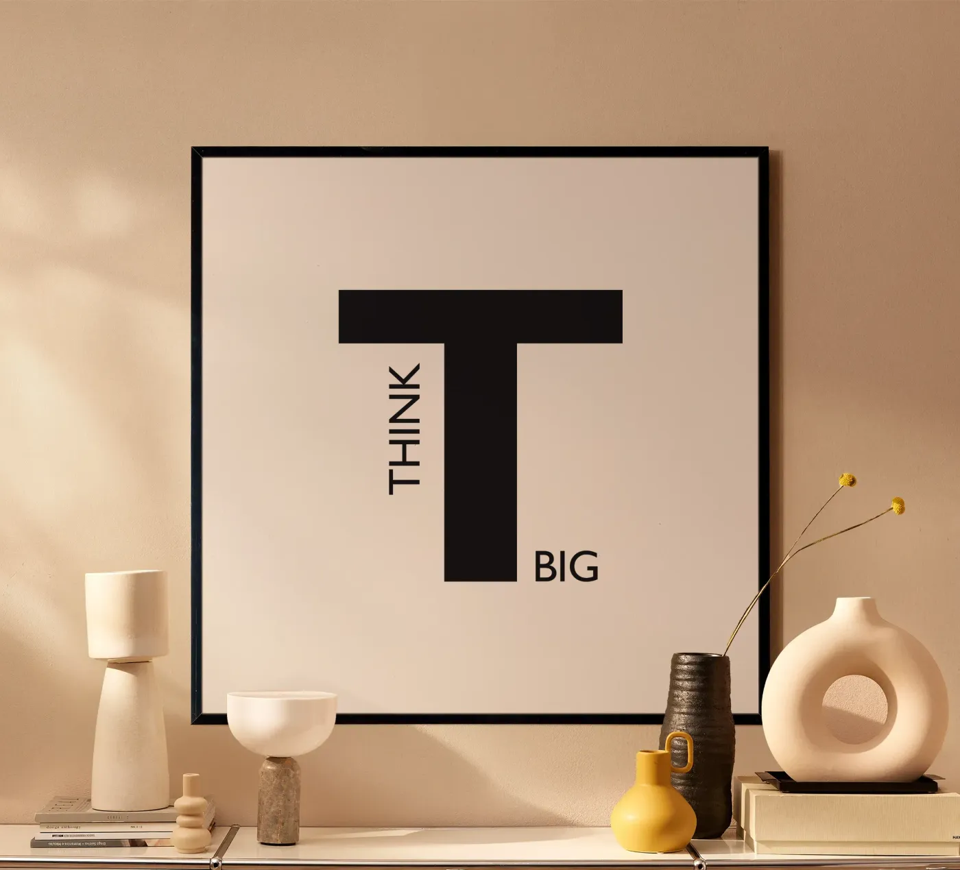 THINK BIG poster van Meridian Design