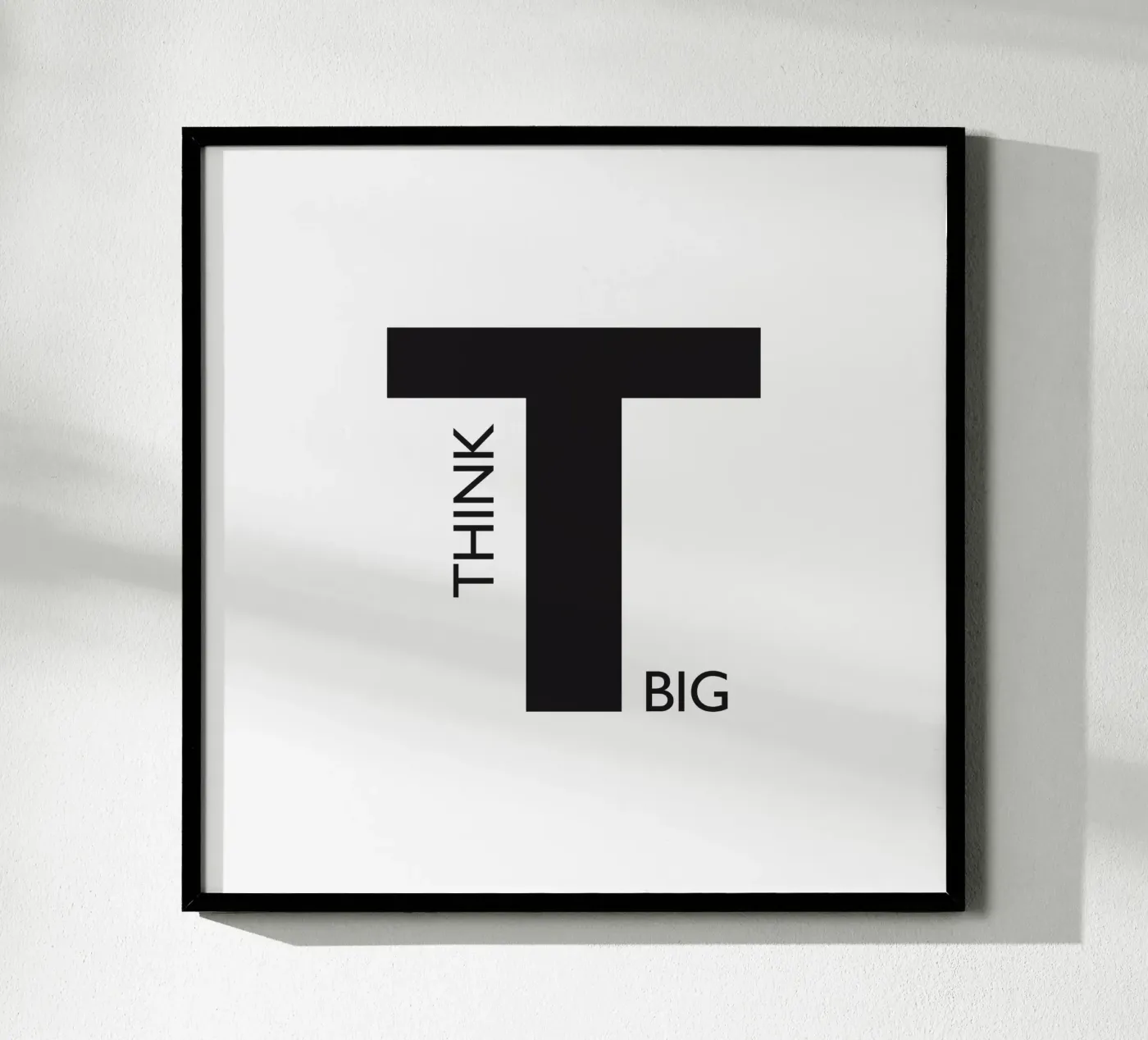 THINK BIG Poster von Meridian Design