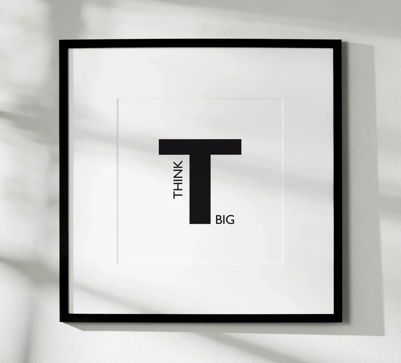 THINK BIG Poster von Meridian Design